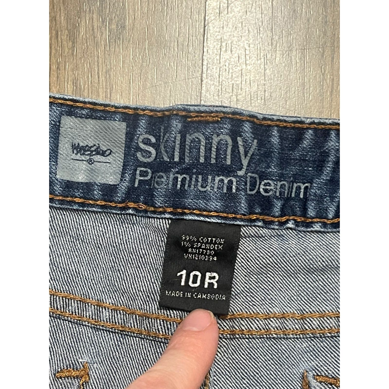Mossimo Mossimo Jeans Womens 10R Blue Denim Skinny 30.5in Regular Inseam Size 32" / US 10 / IT 46 - 7 Thumbnail