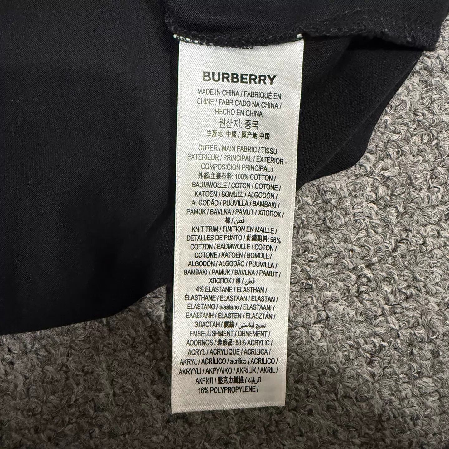 Burberry Burberry Black Flocked Logo Short Tee S 99 New Size US S / EU 44-46 / 1 - 4 Thumbnail