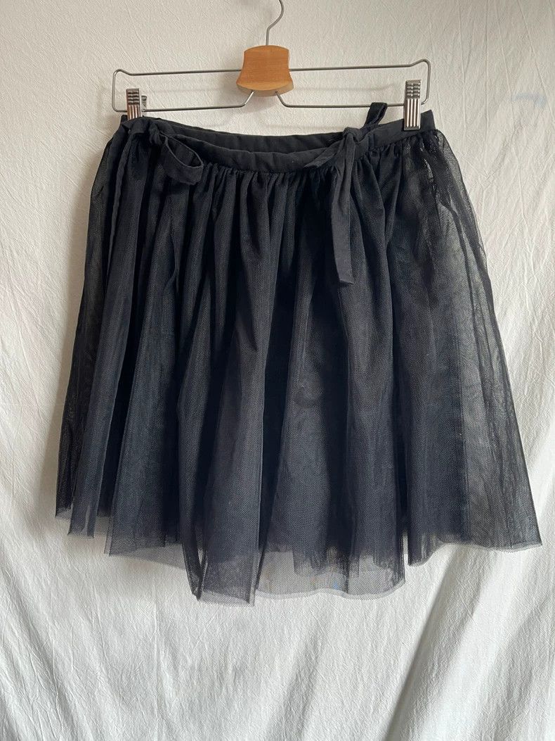 Comme des Garcons Comme des Garcons size XXS Black gauze lace-up fluffy skir Size 23" - 1 Thumbnail