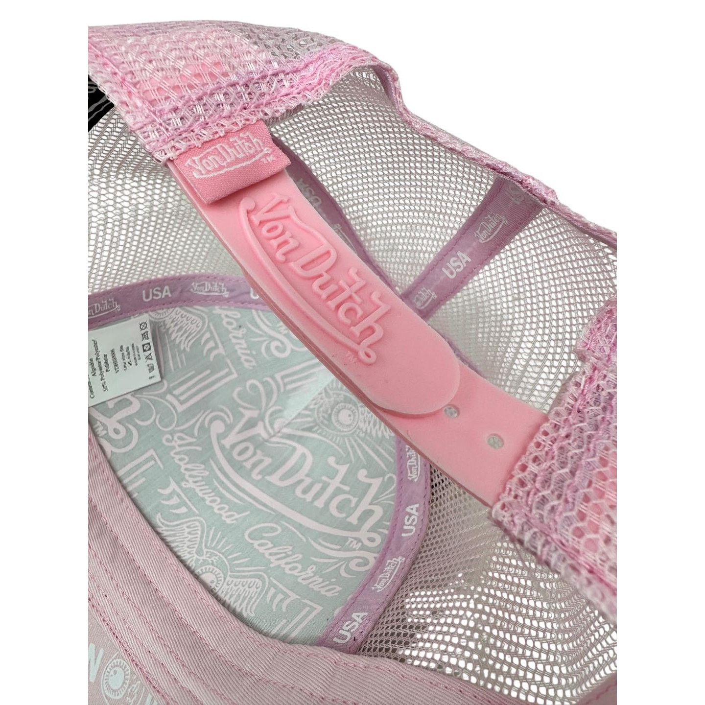 Von Dutch Von Dutch Trucker Hat Pink Flying Eyeball Jax Cap Size ONE SIZE - 5 Thumbnail
