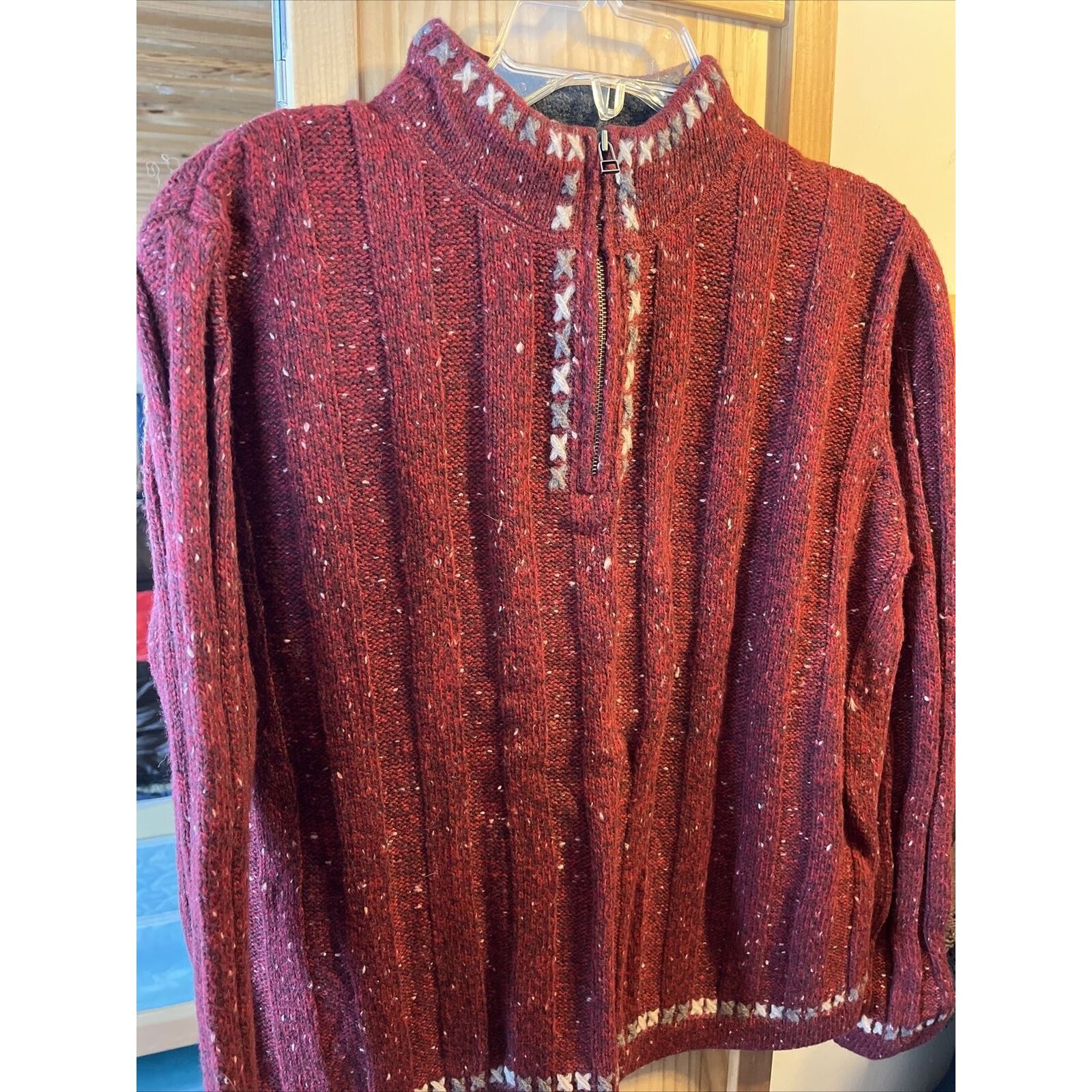 Woolrich Woolen Mills Woolrich VTG Women’s M Ruby Heather Wool Ramie Blend Sweater Size M / US 6-8 / IT 42-44 - 2 Thumbnail