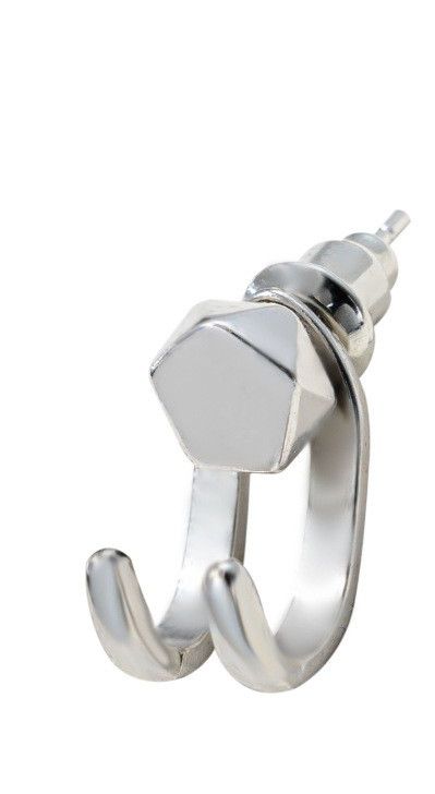 Jewelry × Sterling Silver New Design Earrings One Pairs Chrome Jewelry Size ONE SIZE - 6 Thumbnail