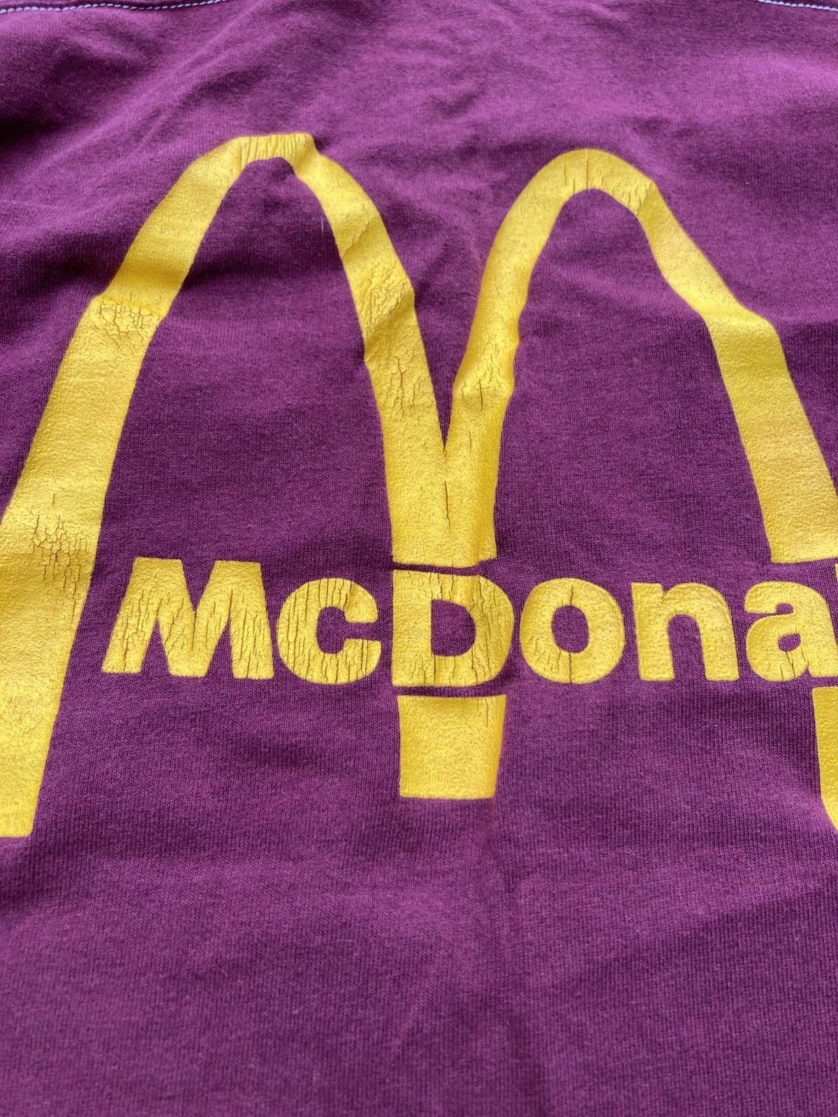 Vintage Vintage 80s Raglan McDonald's Promo T Shirt Size US S / EU 44-46 / 1 - 6 Thumbnail