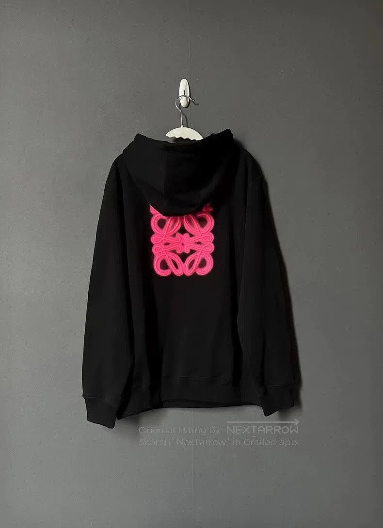Loewe Loewe Neon Pink Logo Hoodie Size US M / EU 48-50 / 2 - 2 Thumbnail