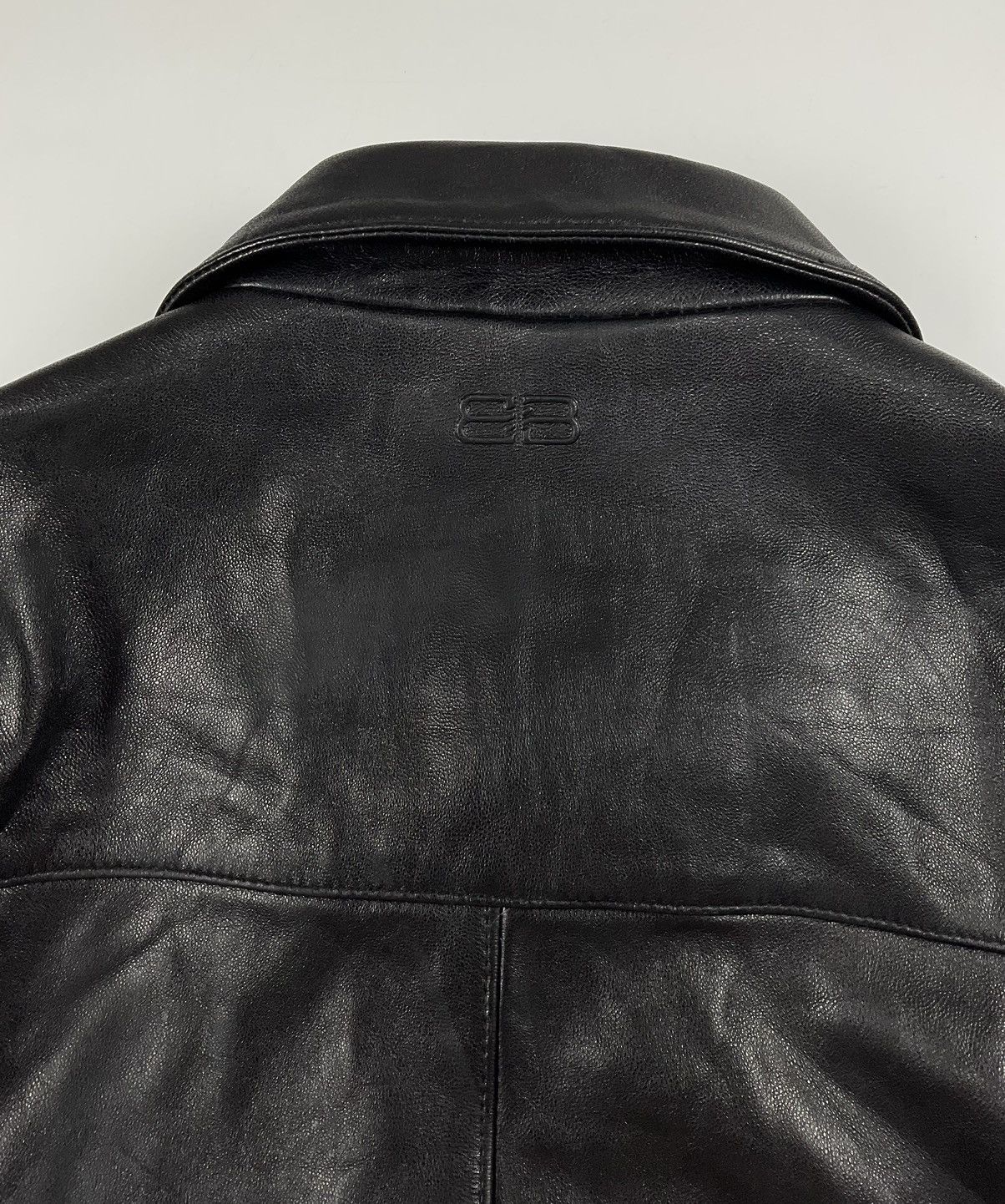 Balenciaga Vintage Balenciaga Leather Jacket Size US XL / EU 56 / 4 - 9 Thumbnail