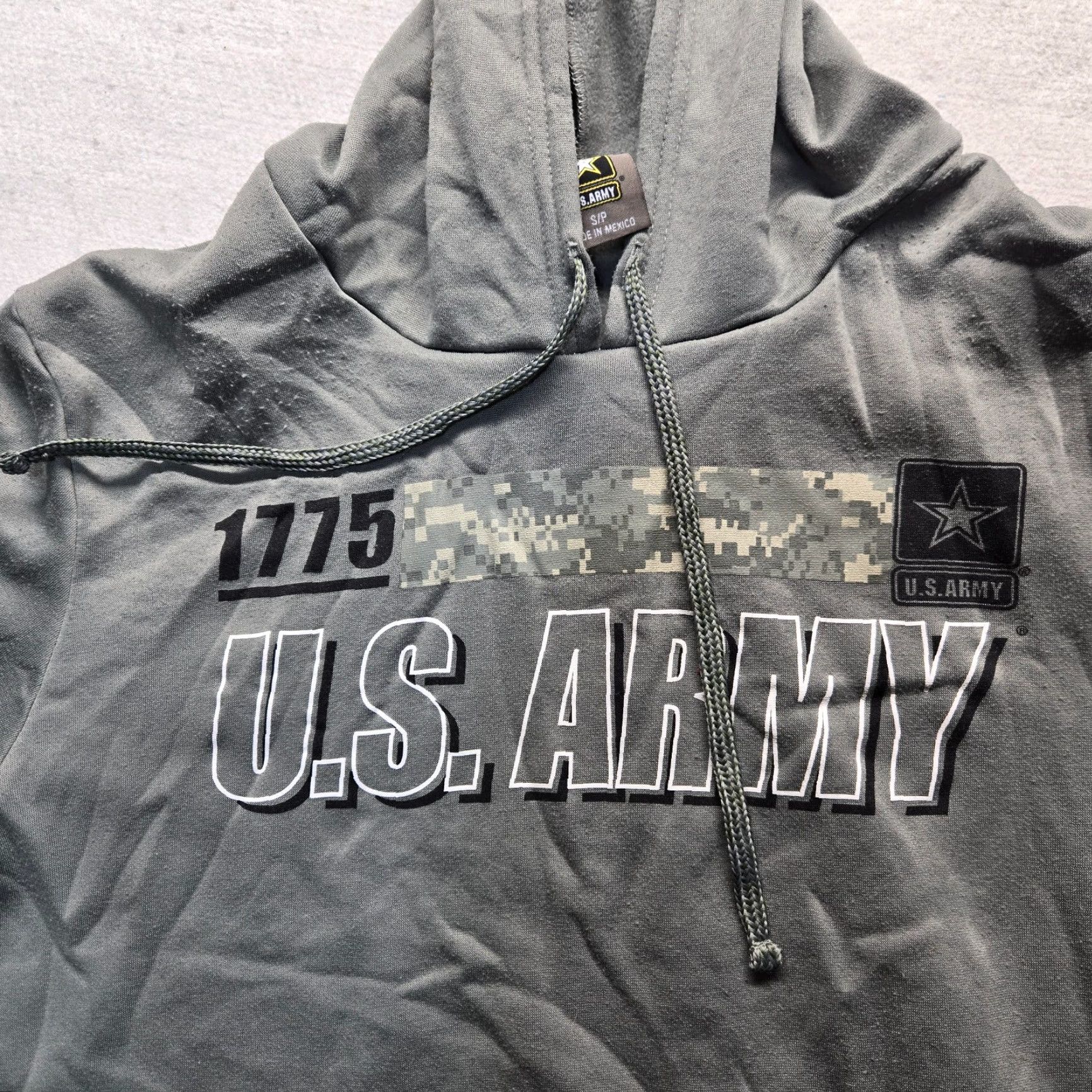 Greats US Army Hoodie Mens S Black Logo Graphic Print Pullover Unisex Adult Small Sweatshirt Geared for All Seasons Size US S / EU 44-46 / 1 - 2 Thumbnail