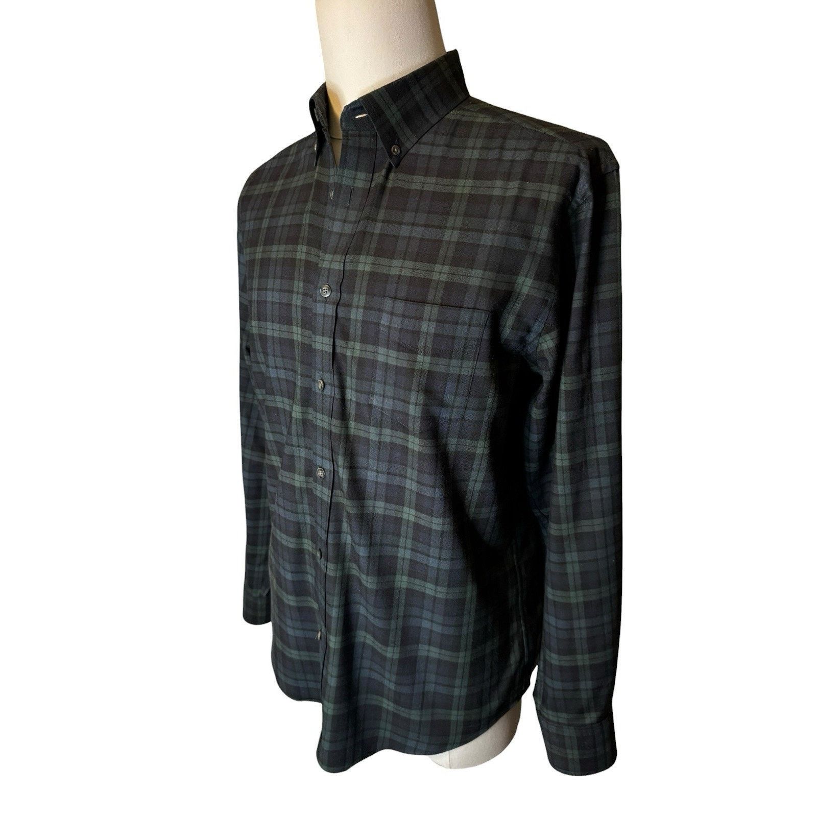 UNTUCKit UNTUCKit Shirt Green Black Watch Plaid Button Down Tartan Size US L / EU 52-54 / 3 - 3 Thumbnail