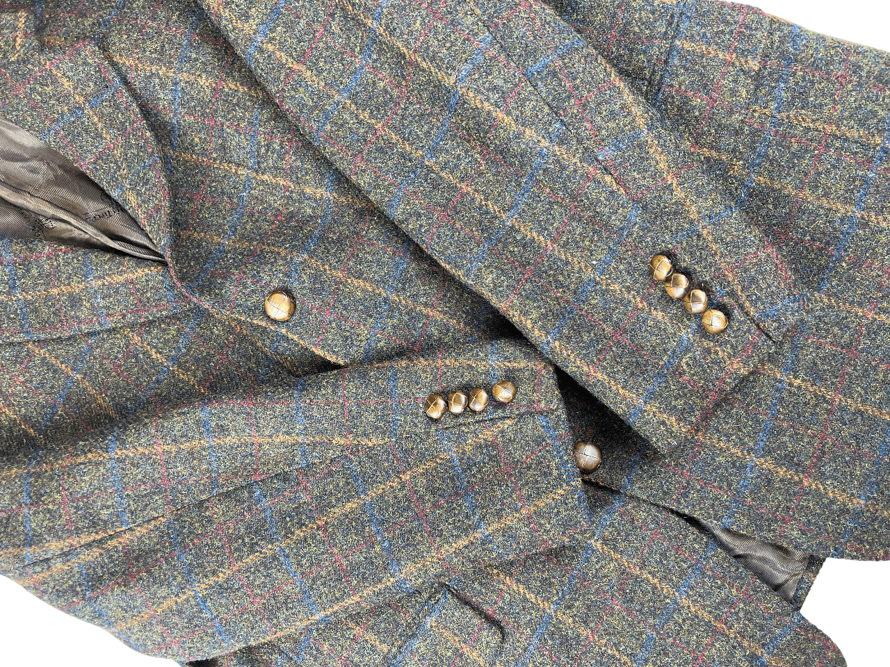 Harris Tweed × Vintage Vintage Harris Tweed Wool Blazer M-L Size 44R - 5 Thumbnail