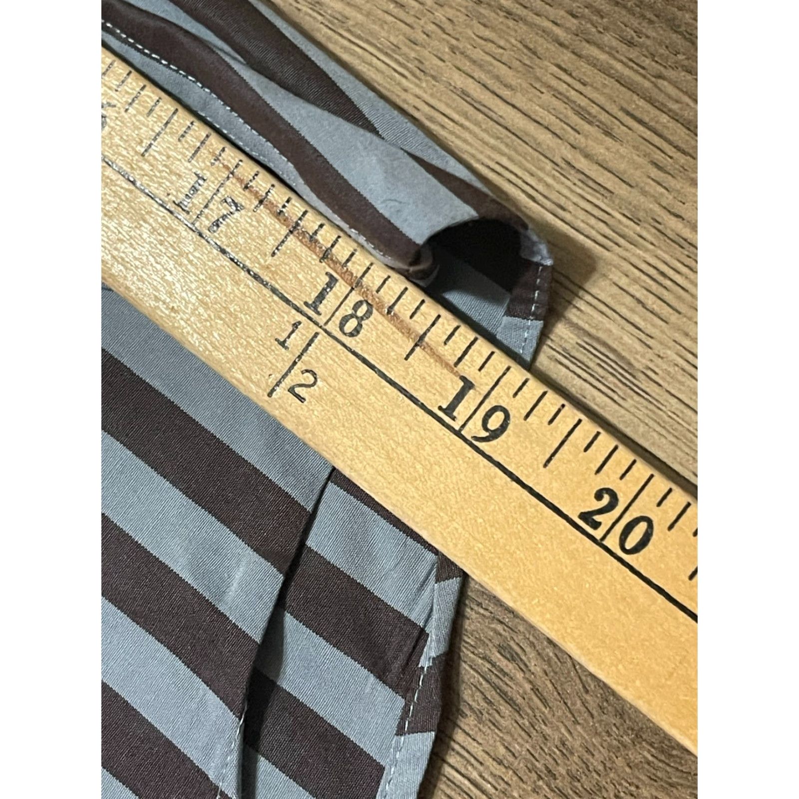 Joseph Abboud Joseph Abboud Shirt Men 16.5 34/35 Striped Button-Up Casual Blue Brown Long Sleeve Regular Mens Size US XL / EU 56 / 4 - 7 Thumbnail