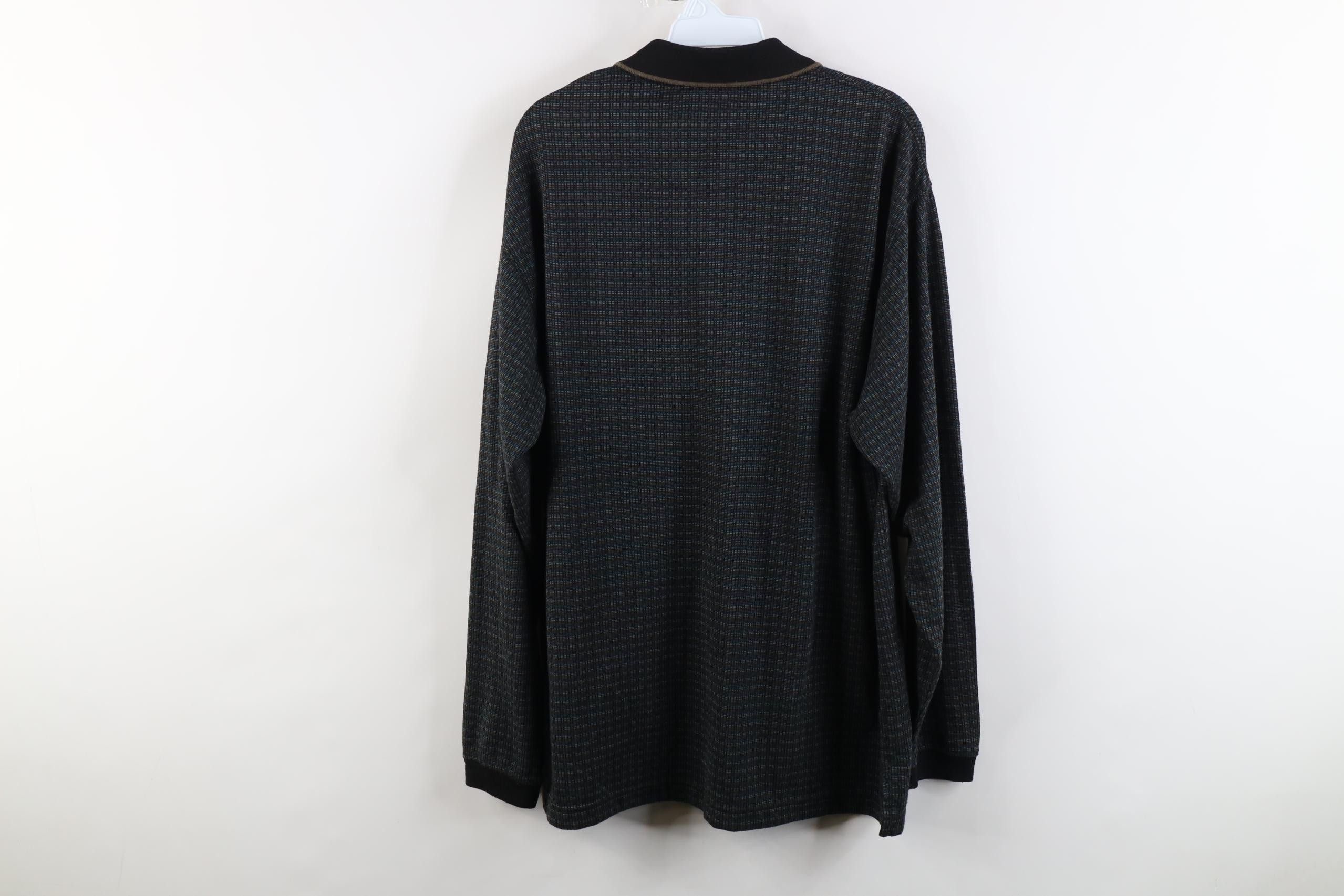 Vintage Vintage 90s Streetwear Knit Long Sleeve Rugby Polo Shirt Size US L / EU 52-54 / 3 - 9 Thumbnail