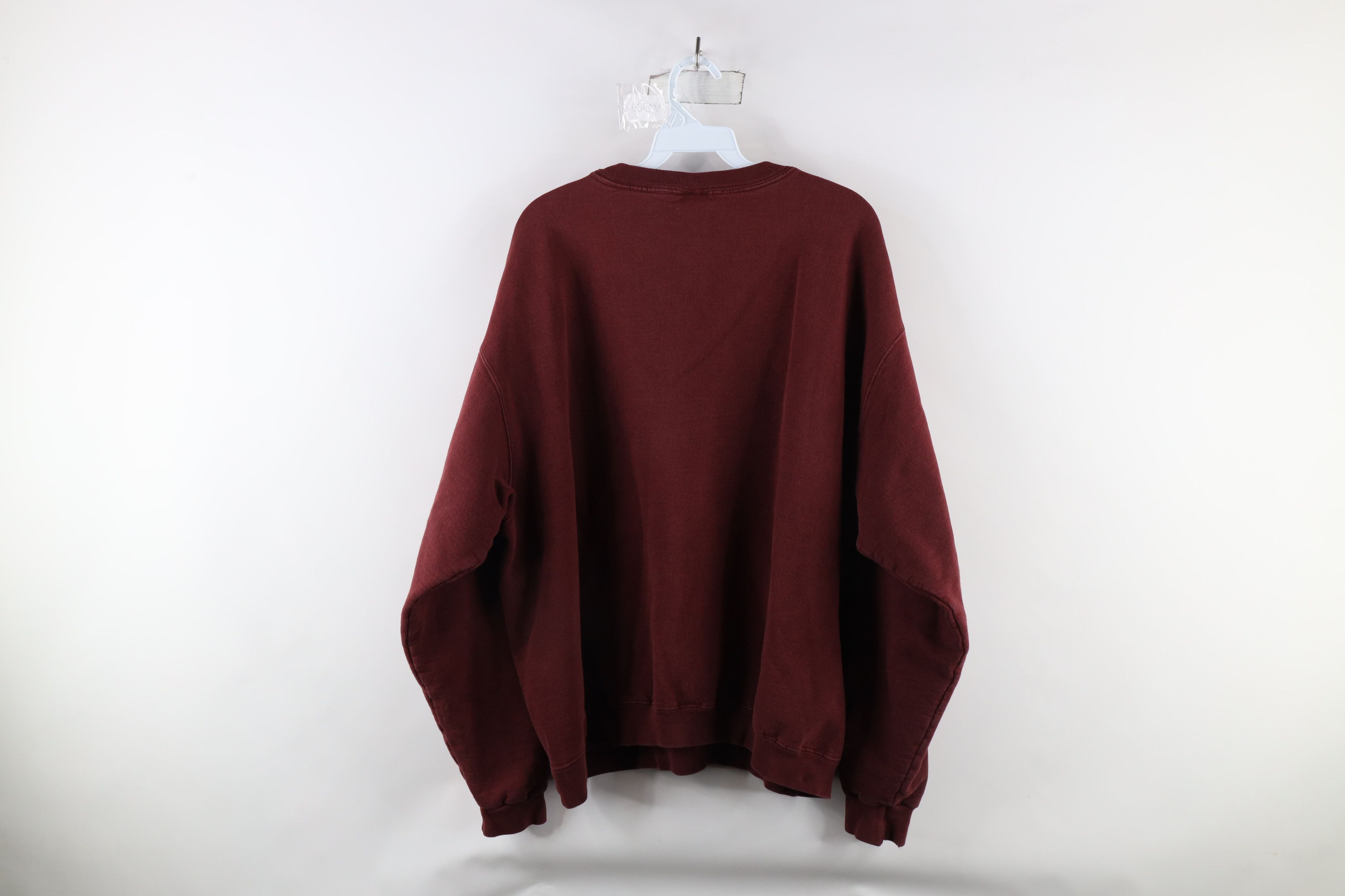 Champion × Vintage Vintage 90s Champion Logo Crewneck Sweatshirt Burgundy Size US XL / EU 56 / 4 - 11 Thumbnail