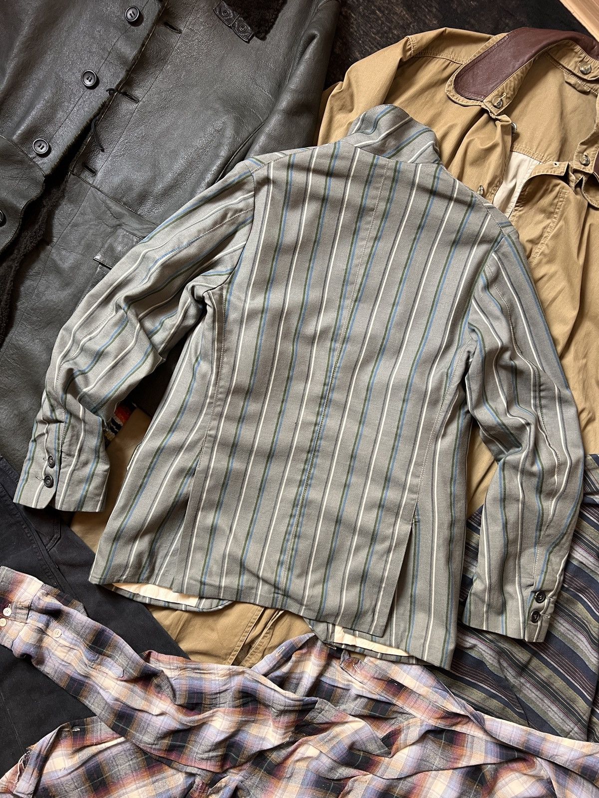 Paul Harnden Shoemakers Vintage Paul Harnden Shoemakers Striped Blazer Jacket Size US M / EU 48-50 / 2 - 2 Thumbnail