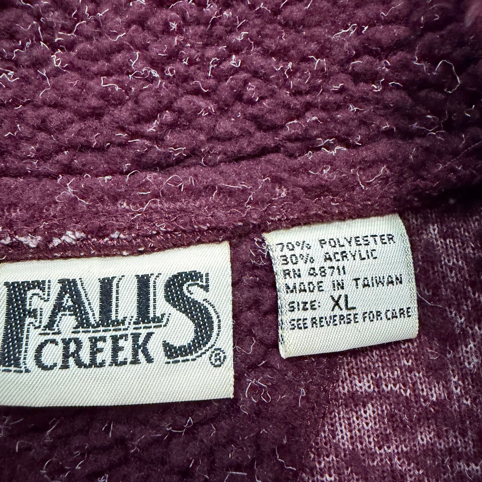 Vintage Vintage Falls Creek Quarter Zip Size Extra Large Red Maroon Size US XL / EU 56 / 4 - 4 Thumbnail