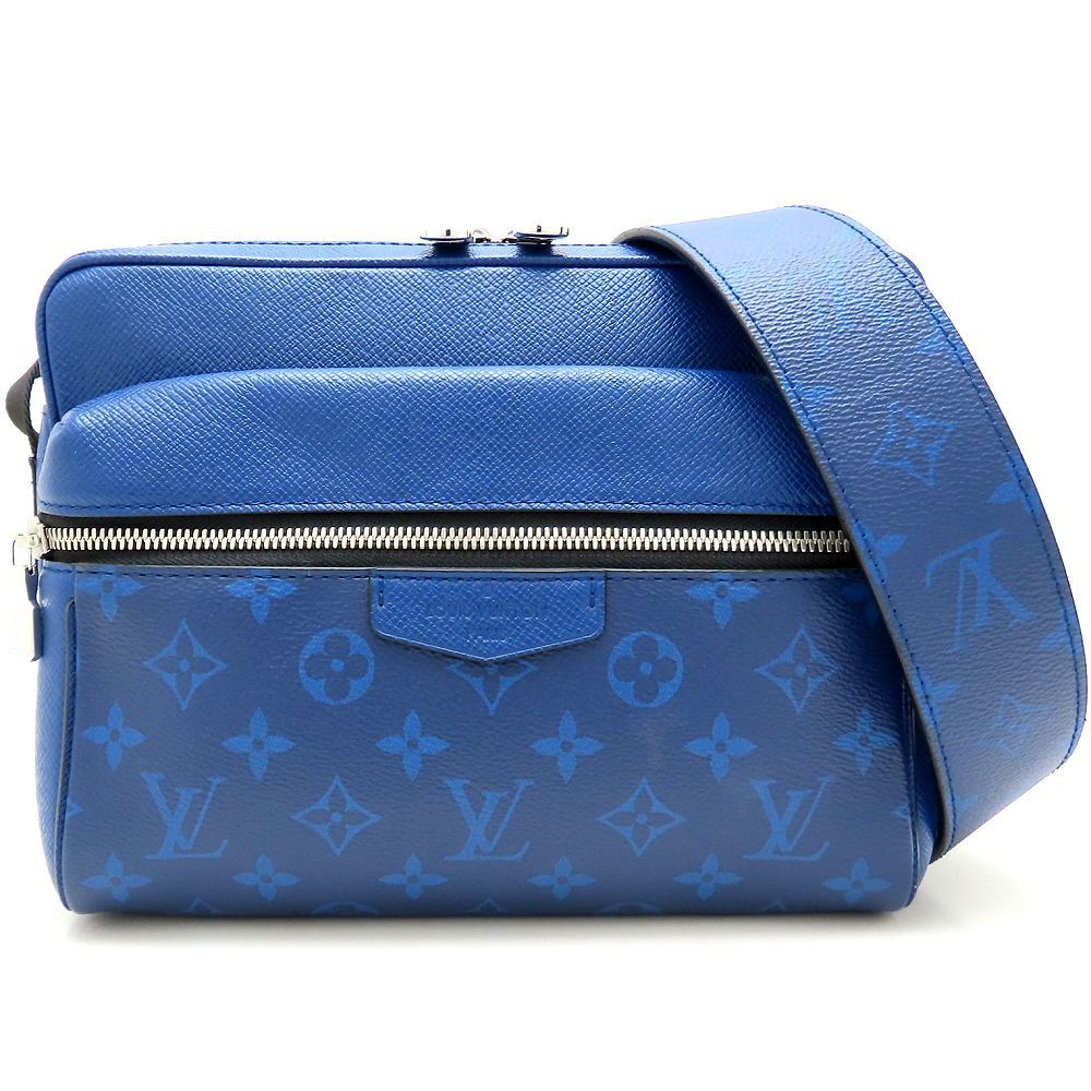 Louis Vuitton Louis Vuitton Taigarama Outdoor Messenger Shoulder Bag M30242 Leather Shoulder Bag M30242 in Blue