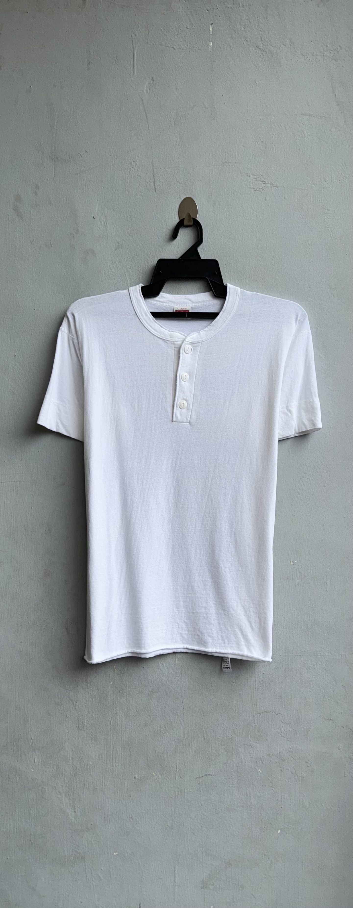 Vintage Union Made Healthknit Plain Half Buttoned Vintage Shirt Size US L / EU 52-54 / 3 - 1 Thumbnail