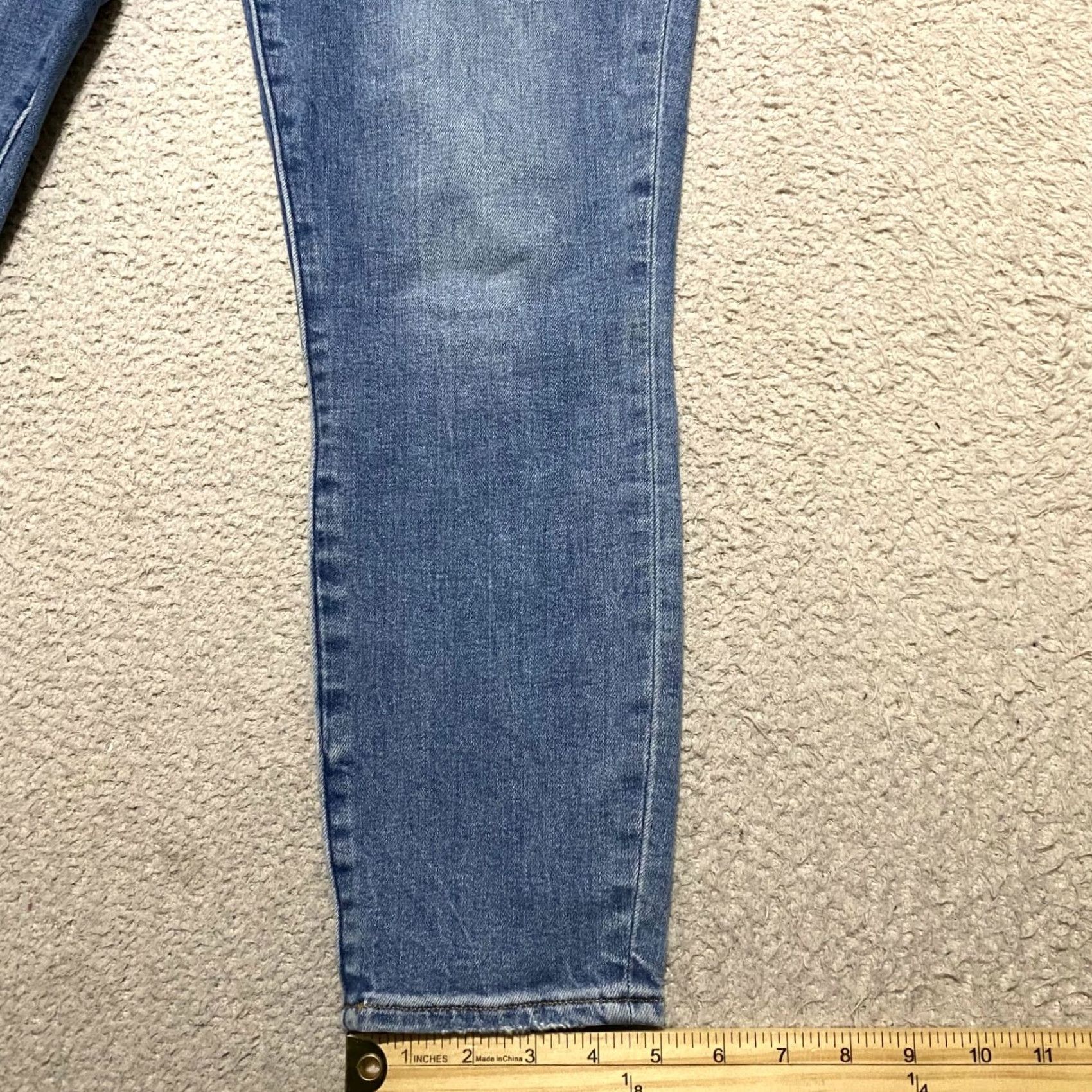 Abercrombie & Fitch Abercrombie & Fitch Jeans Womens 29 Blue Denim High Rise Skinny Distressed Cotton Blend Stretch Regular 5-Pocket Mens Womens Size 29" - 5 Thumbnail