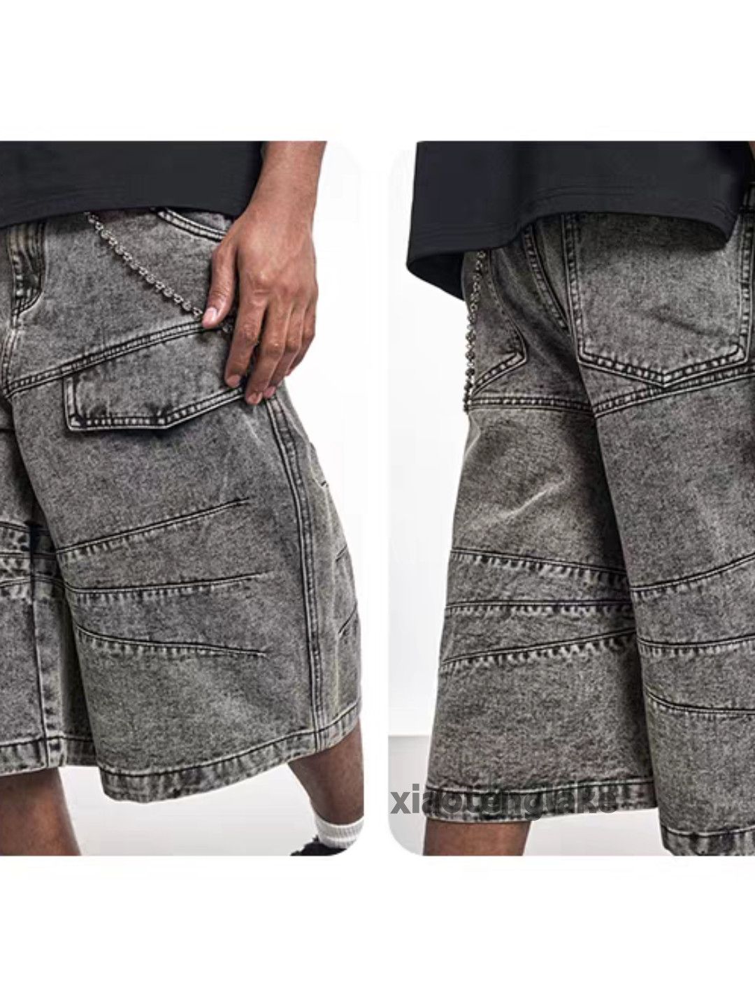 Designer Unisex outdoor workwear skate hiphop faded shorts Size US 34 / EU 50 - 8 Thumbnail