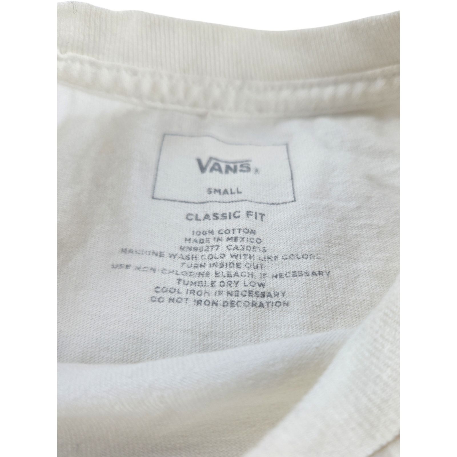 Vans Vans | White, Long Sleeve, Checkered Shirt | Size Small Size US S / EU 44-46 / 1 - 3 Thumbnail