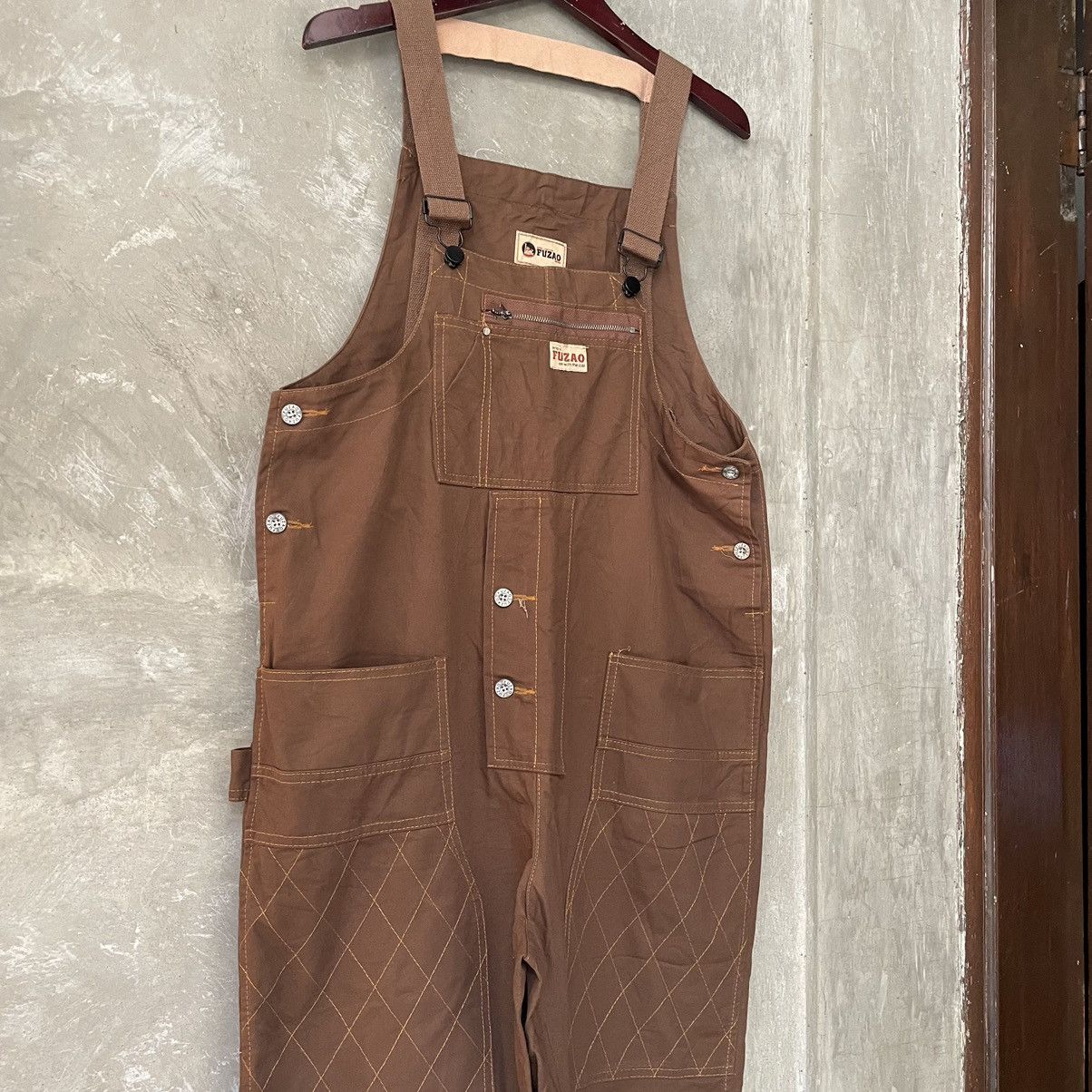 Other Fuzao Brand Overall Cotton Duck Twill Canvas Brown Size US 42 / EU 58 - 5 Thumbnail
