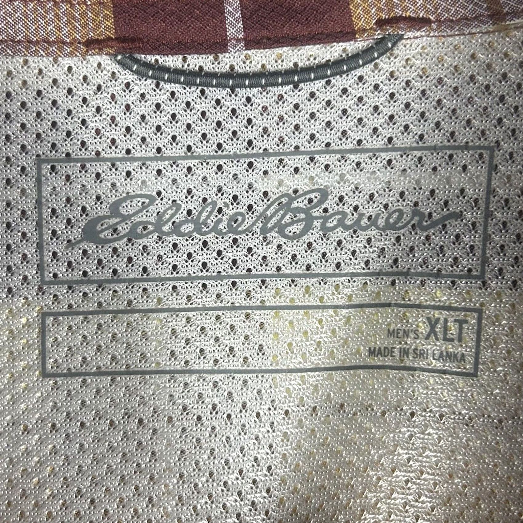 Eddie Bauer Eddie Bauer Flannel Shirt Mens XLT Tall Long Sleeve Plaid Brown Button-Up Pocket Size US XL / EU 56 / 4 - 3 Thumbnail