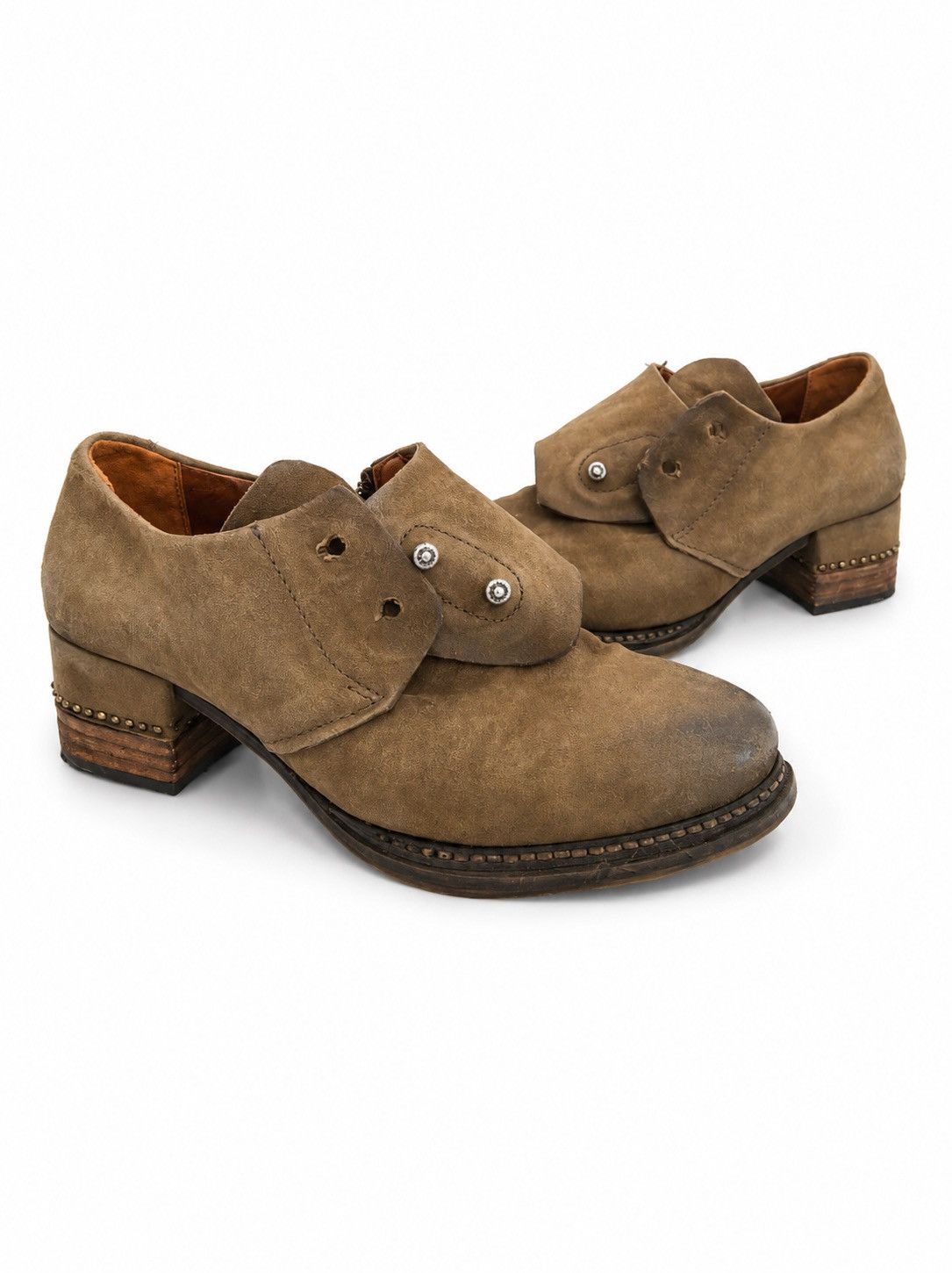 A.S.98 A.S.98 Rustic Italian Leather Shoes Size US 7 / IT 37 - 9 Thumbnail