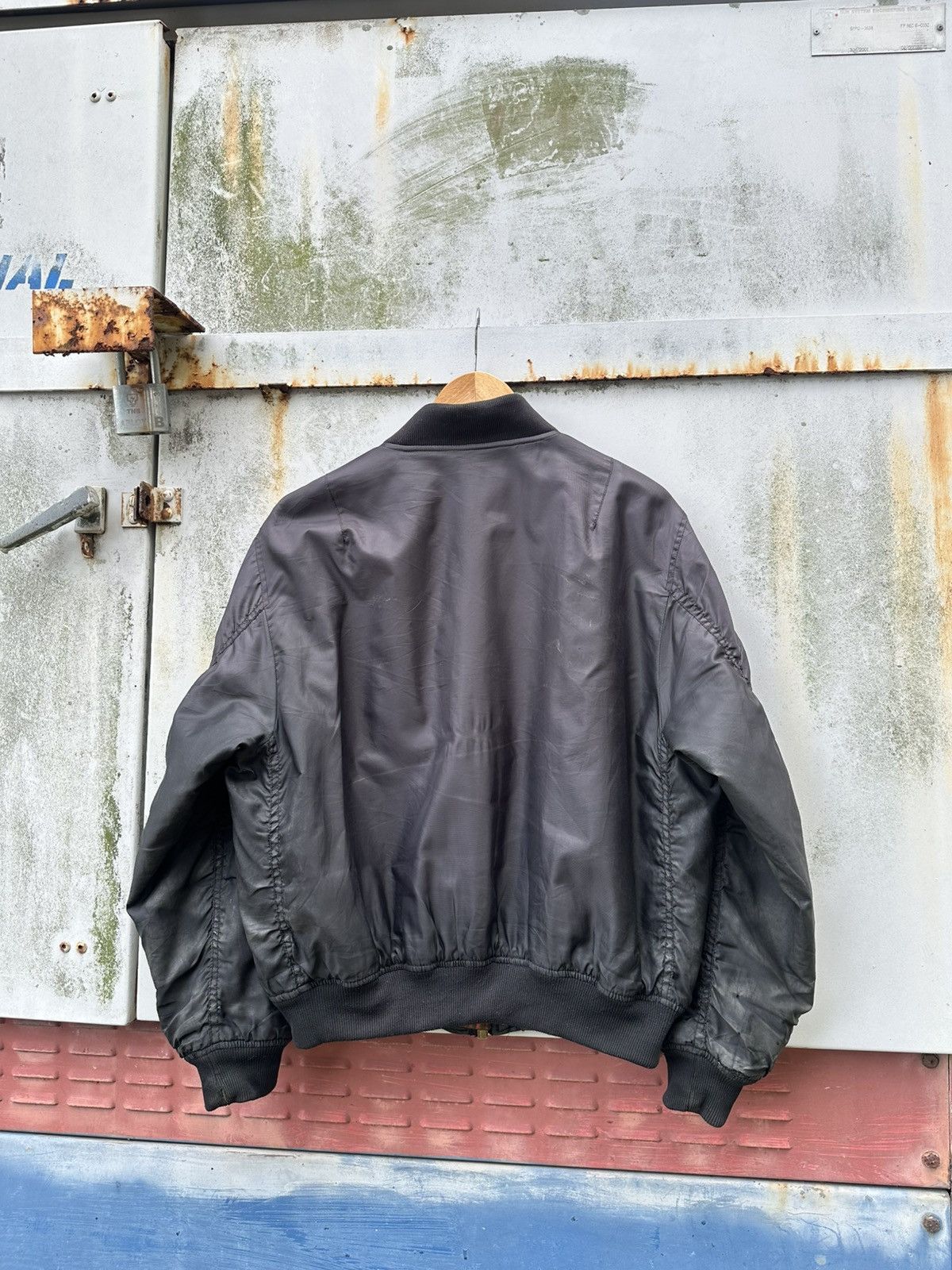 Vintage 👹Vintage THRASHED MA-1 Man Intermediate Bomber Jacket Size US M / EU 48-50 / 2 - 7 Thumbnail