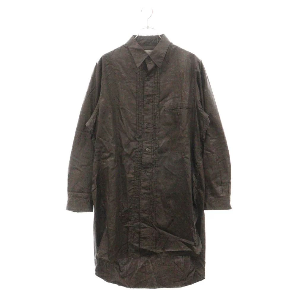 Yohji Yamamoto Yohji Yamamoto POUR HOMME 22AW LONG SHIRT Size US M / EU 48-50 / 2 - 1 Thumbnail