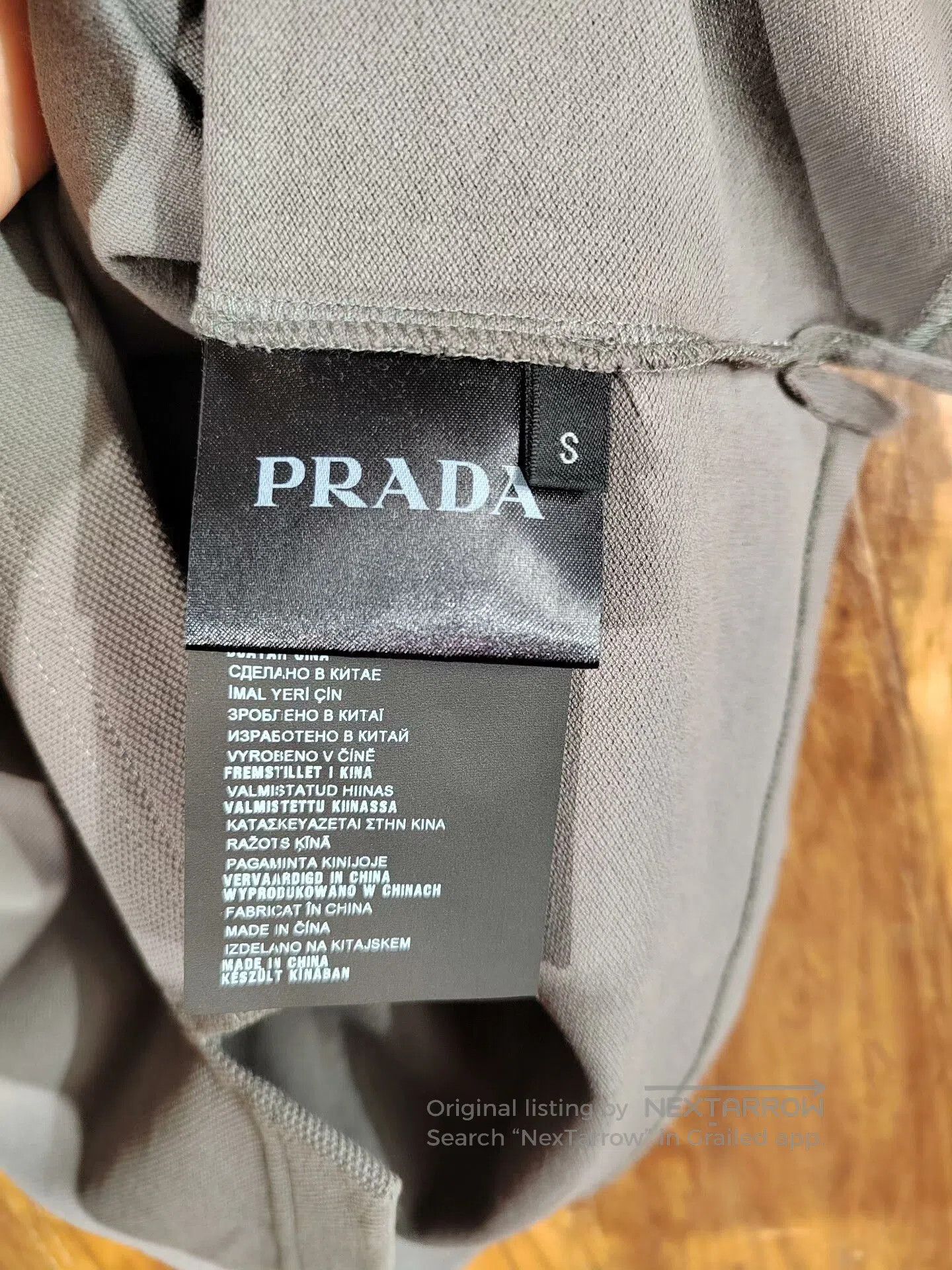 Prada Gray Embroidered Leopard Polo Shirt. Size US S / EU 44-46 / 1 - 4 Thumbnail