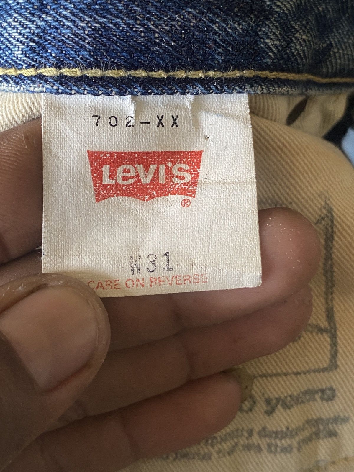 Levi's Vintage Clothing × Salvage × Vintage Vintage 702 big E selvedge denim Size US 30 / EU 46 - 8 Thumbnail
