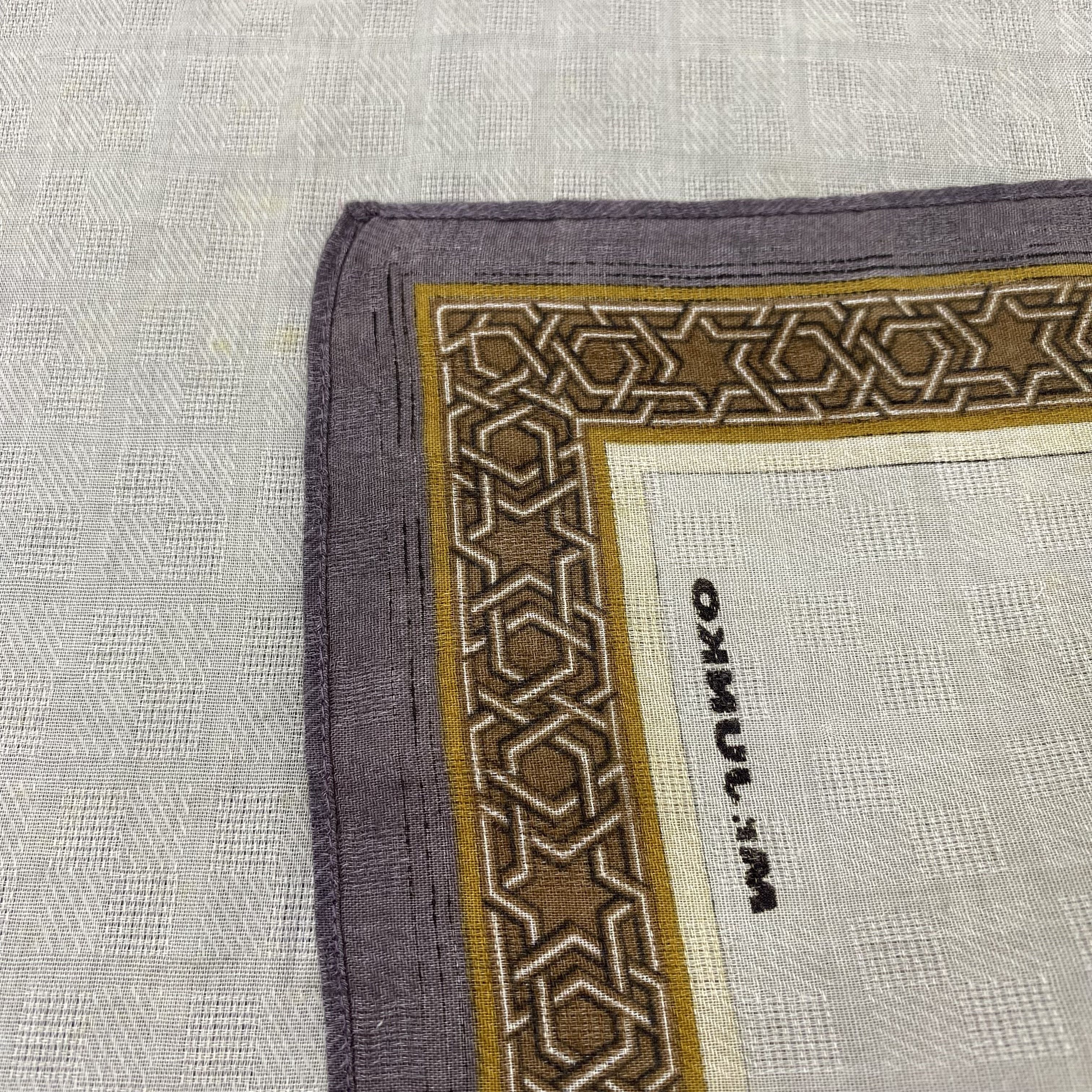 Japanese Brand Mr.Junko Handkerchief Neckerchief Bandana-B1791 Size ONE SIZE - 6 Thumbnail