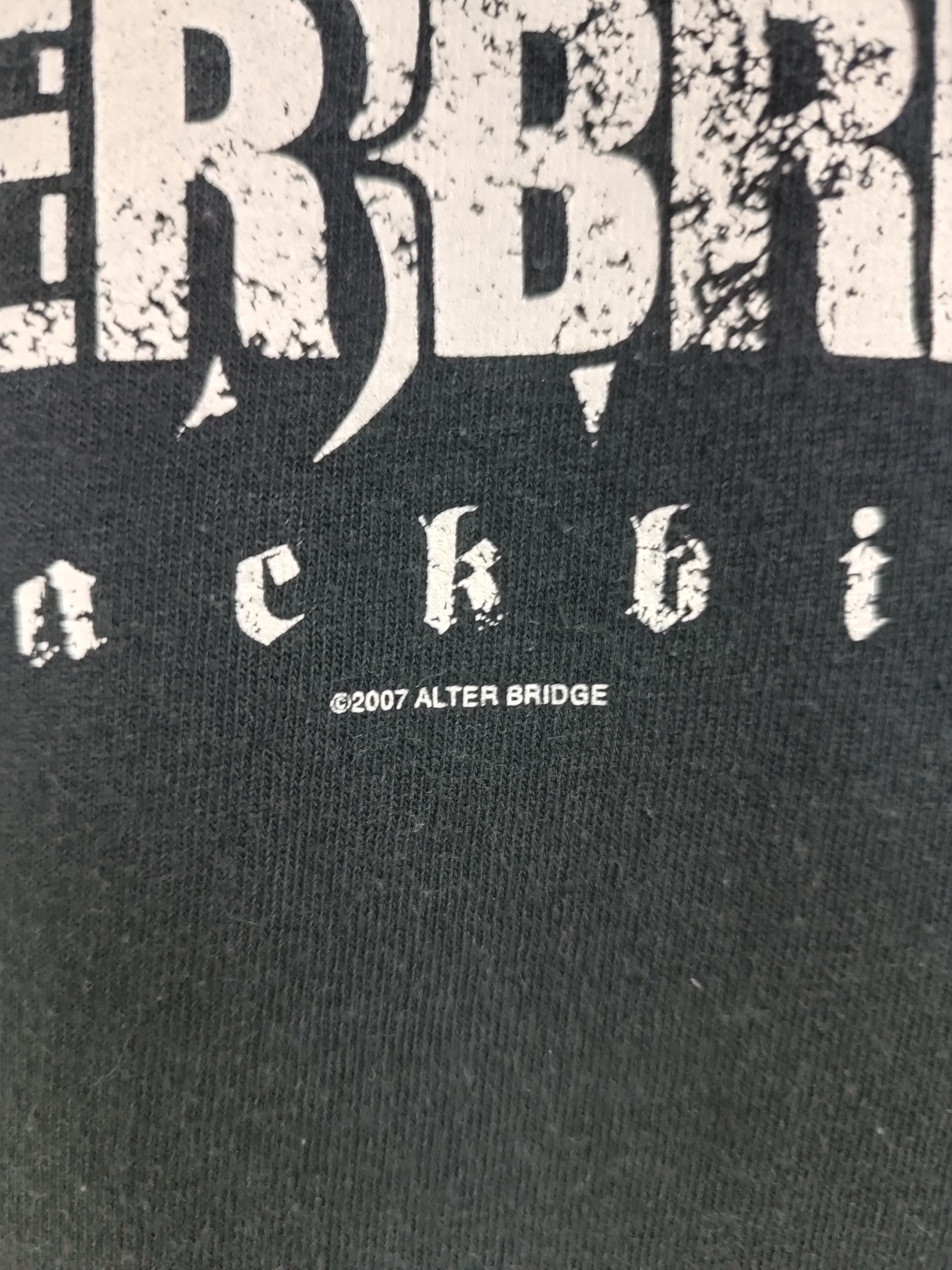 Vintage VINTAGE '07 ALTER BRIDGE TOUR TEE BENJAMIN CREED POD Size US XXL / EU 58 / 5 - 8 Thumbnail