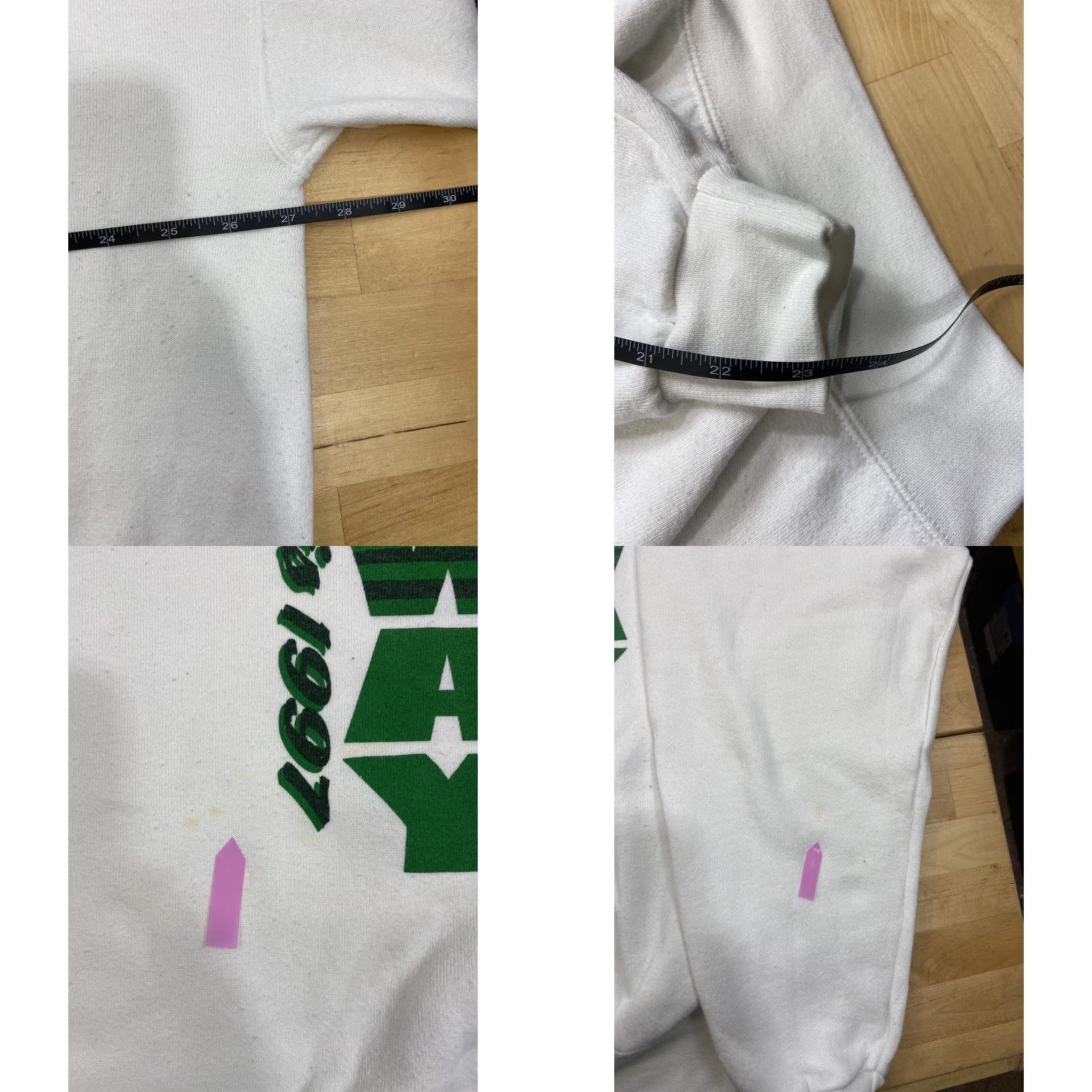Vintage VINTAGE 90s Poway Titans Tennis White Sweatshirt Soffe Fleece 2XL Size XXL / US 16-18 / IT 52-54 - 8 Thumbnail