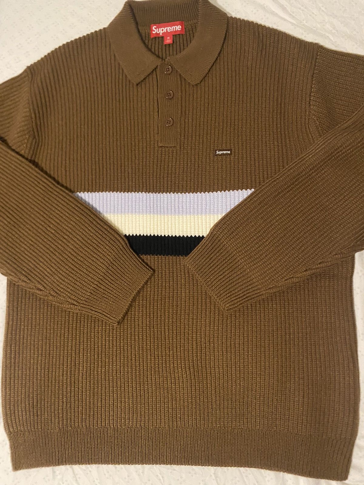 トップス Supreme small box polo sweater brown M Fall/Winter 2023 Preview – Supreme