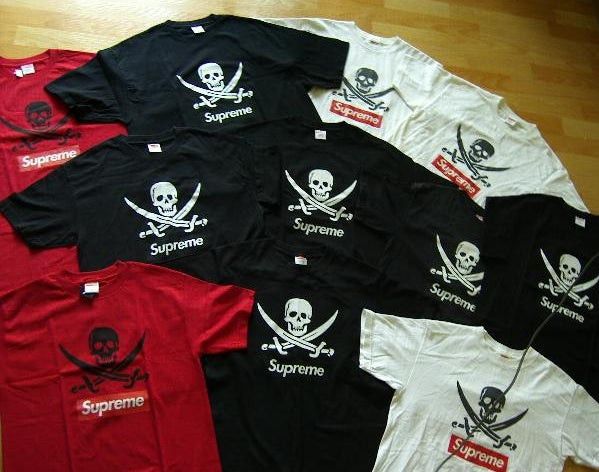 Neighborhood × Supreme Supreme SS07 Neighborhood Skull Box Logo Tee Black Size US L / EU 52-54 / 3 - 10 Thumbnail