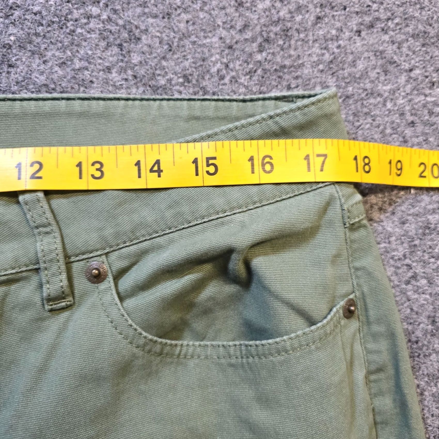 Vintage L.L. Bean Pants Women Size 14 Green Straight Leg Casual Size 36" / US 14 / IT 50 - 6 Thumbnail
