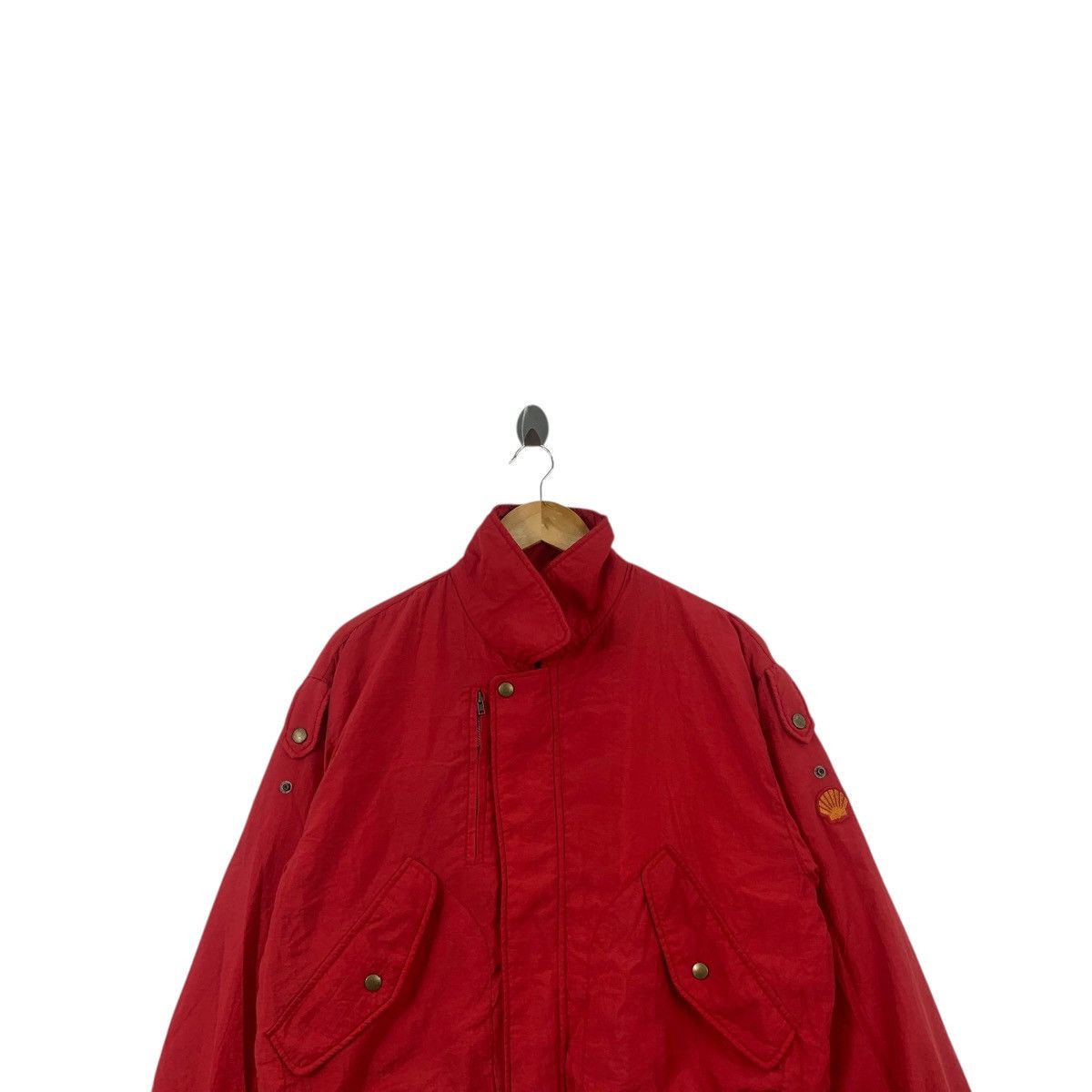 Vintage Vintage SHELL FORMULA X 1 Racing Team Driver Jacket Bomber Size US XL / EU 56 / 4 - 2 Thumbnail