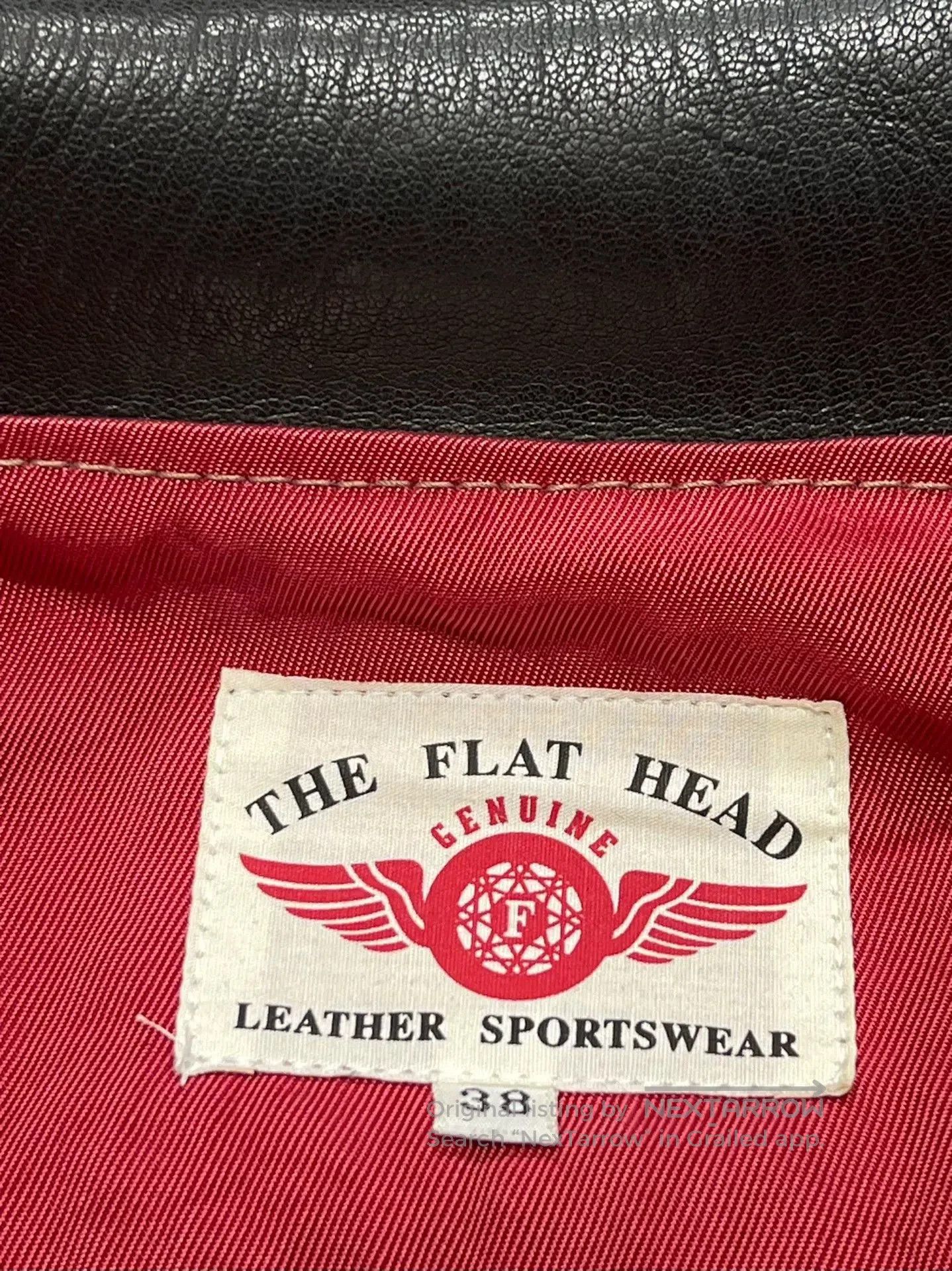 The Flat Head 1930s Leather Rider's Jacket. Size US M / EU 48-50 / 2 - 6 Thumbnail
