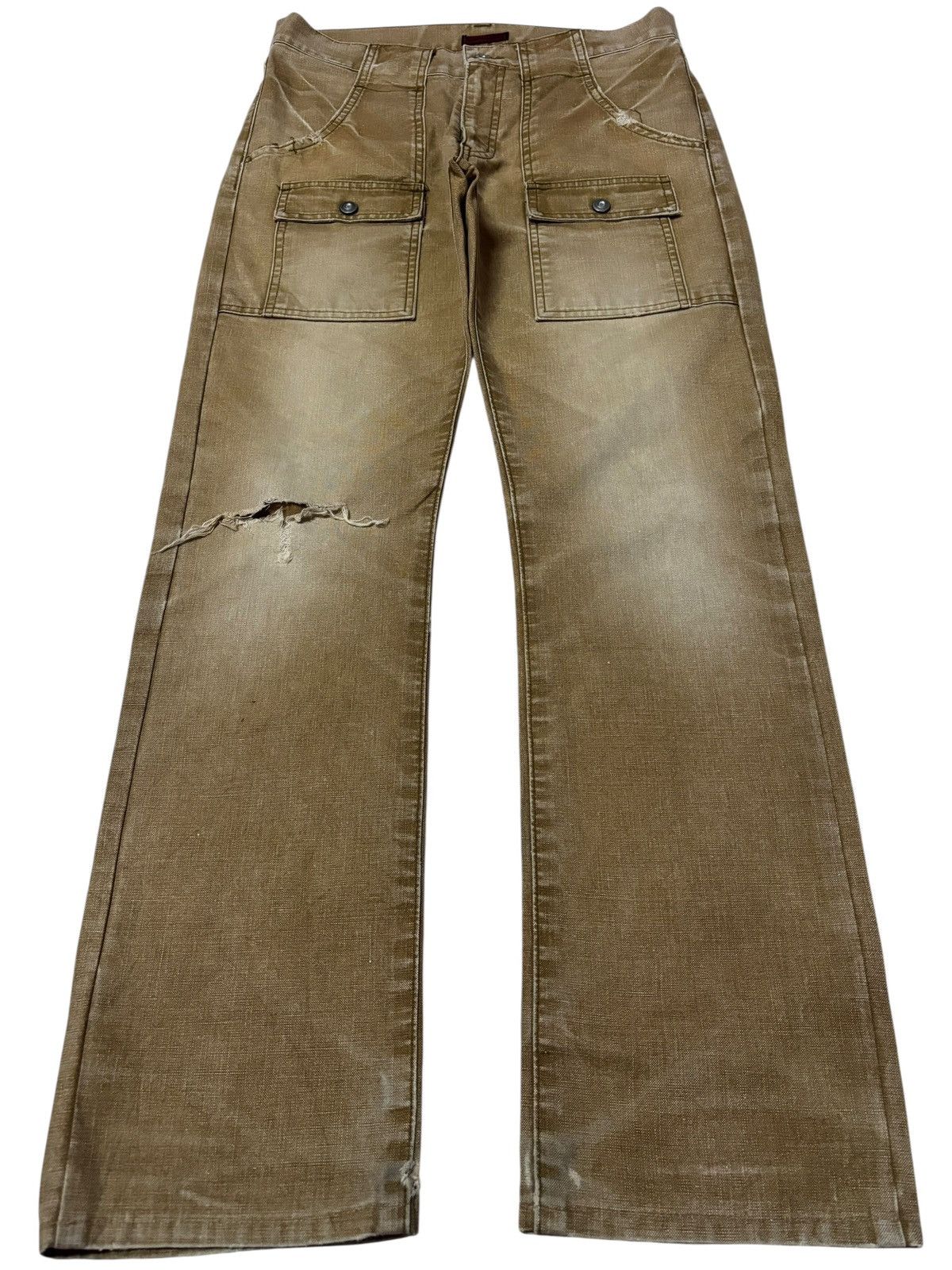 Johnbull Vtg John Bull Japan Bush Pants Distressed Jeans Size US 30 / EU 46 - 1 Thumbnail