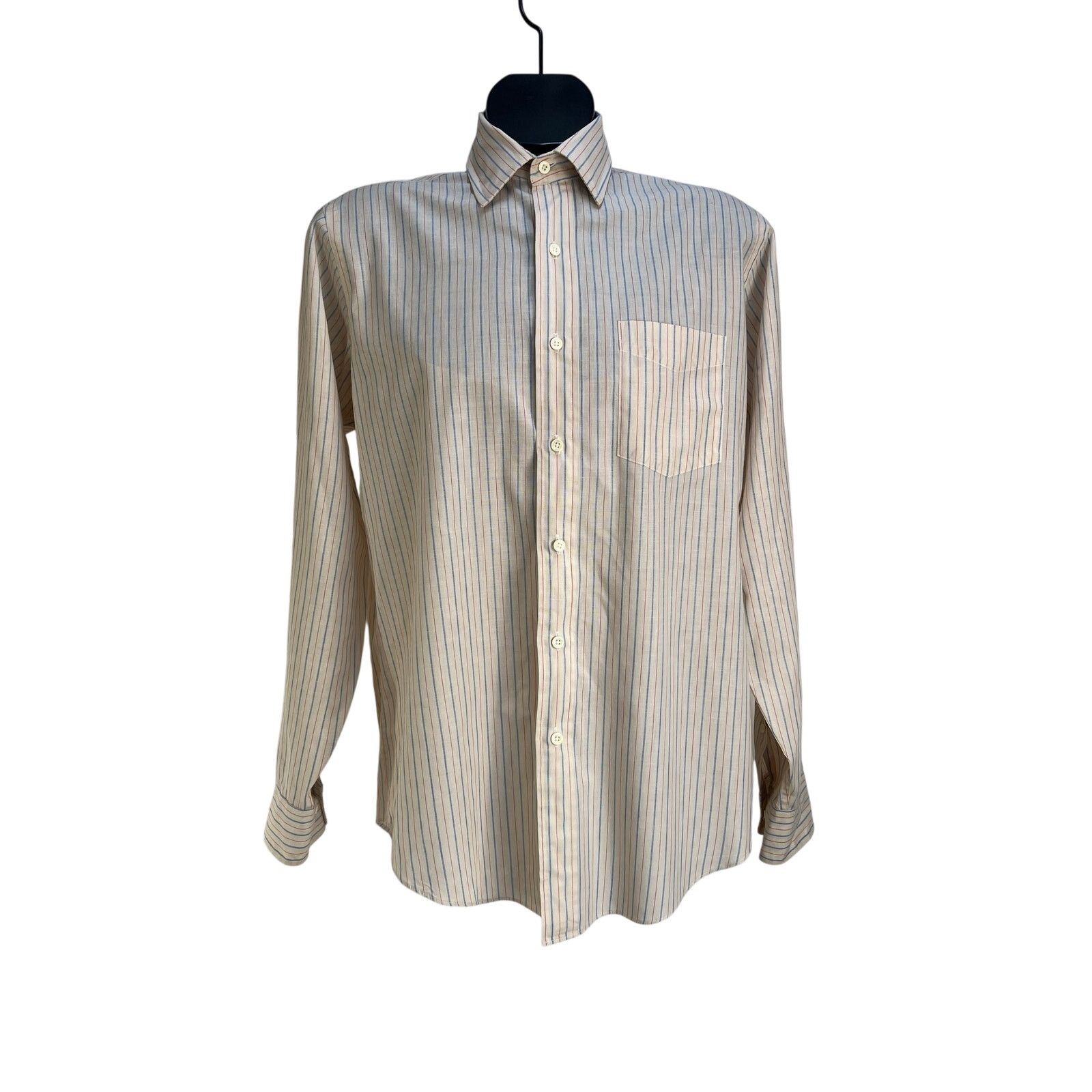Chaps × Ralph Lauren × Vintage Vintage Ralph Lauren Chaps Button Up Shirt Striped Size US M / EU 48-50 / 2 - 1 Thumbnail