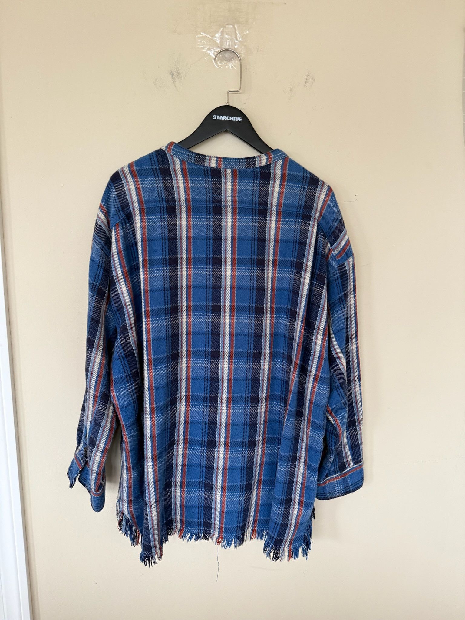 Greg Lauren Greg Lauren Plaid Flannel Blue Size US XXL / EU 58 / 5 - 5 Thumbnail