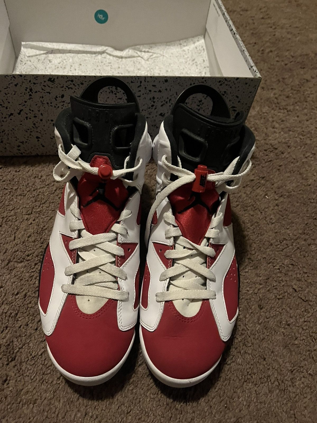 Nike 2021 Air Jordan 6 Retro OG 'Carmine' 2021 Size US 9 / EU 42 - 3 Thumbnail