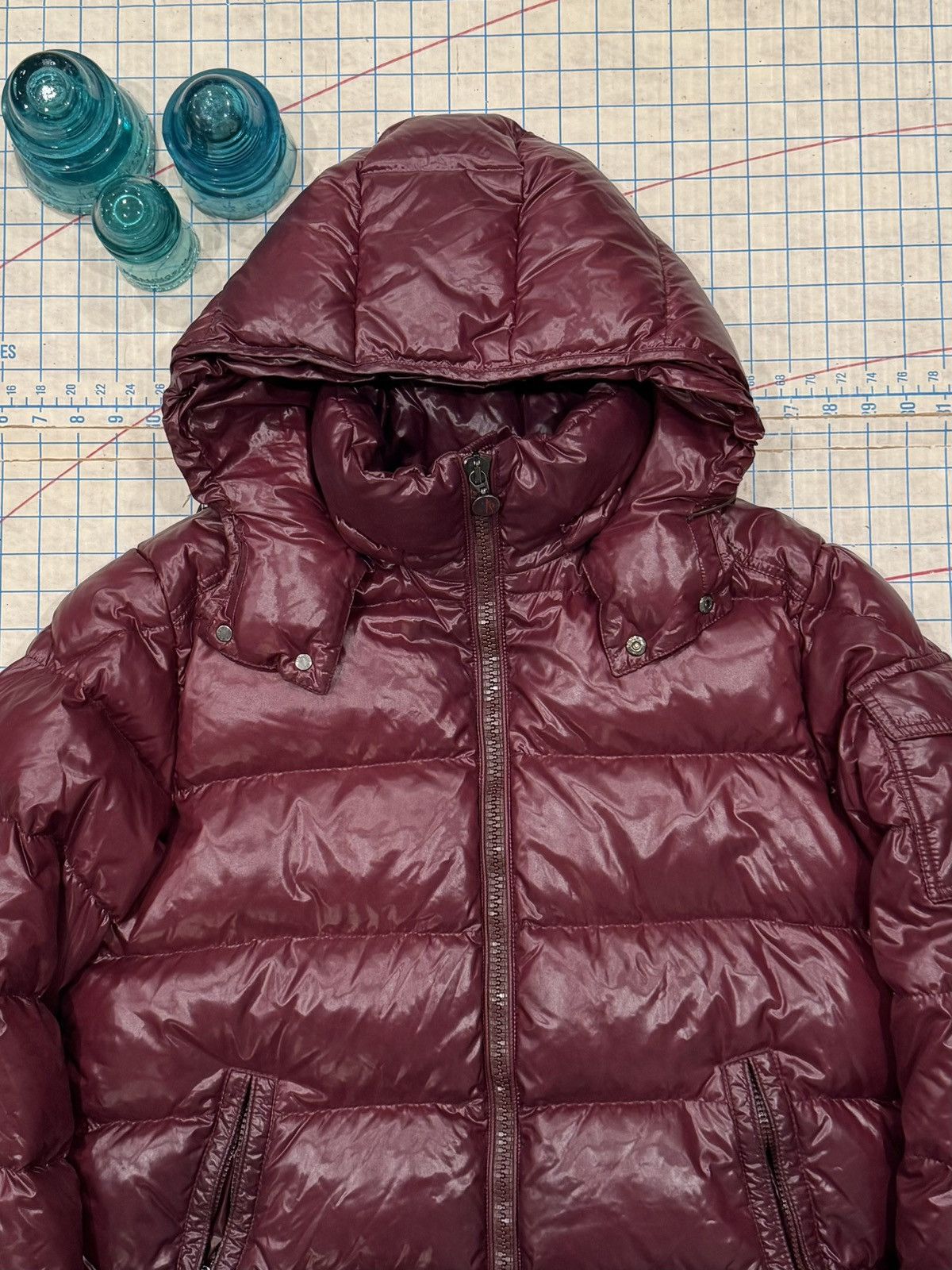 Moncler Moncler Maya Giubbotto Jacket Dark Red Size 2 Fits Medium Size US M / EU 48-50 / 2 - 5 Thumbnail