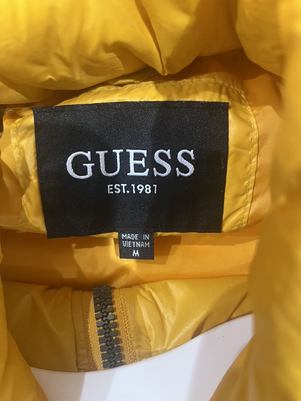 Guess Yellow GUESS Puffer Jacket Size US M / EU 48-50 / 2 - 3 Thumbnail