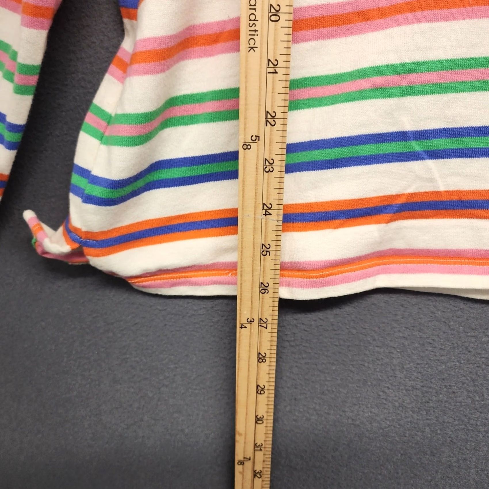 Talbots Talbots Top Womens 2X Multicolor Striped Long Sleeve Pullover Cotton Stretch T-Shirt Women Plus Size XXL / US 16-18 / IT 52-54 - 6 Thumbnail