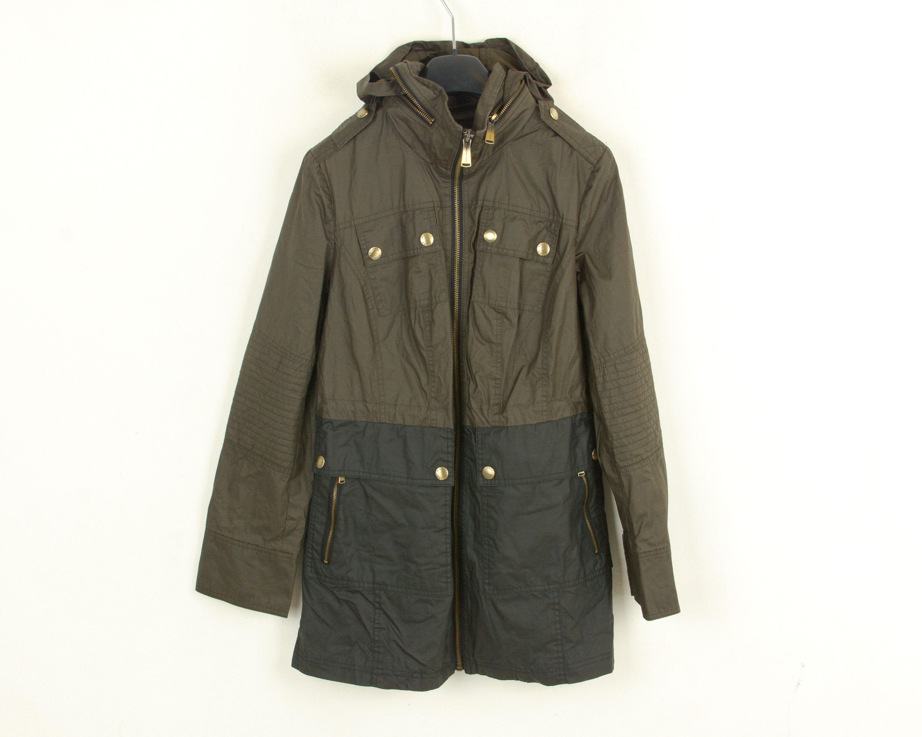Michael Kors Women XS Jacket EU 32 Coat UK 4 Cotton Hooded Waterproof Size XS / US 0-2 / IT 36-38 - 1 Thumbnail