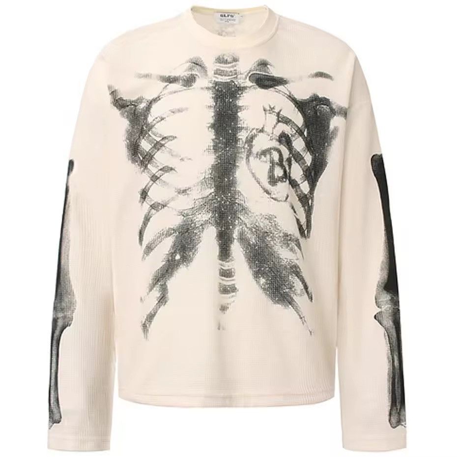 Vintage-Style Graphic Long Sleeve T Shirt