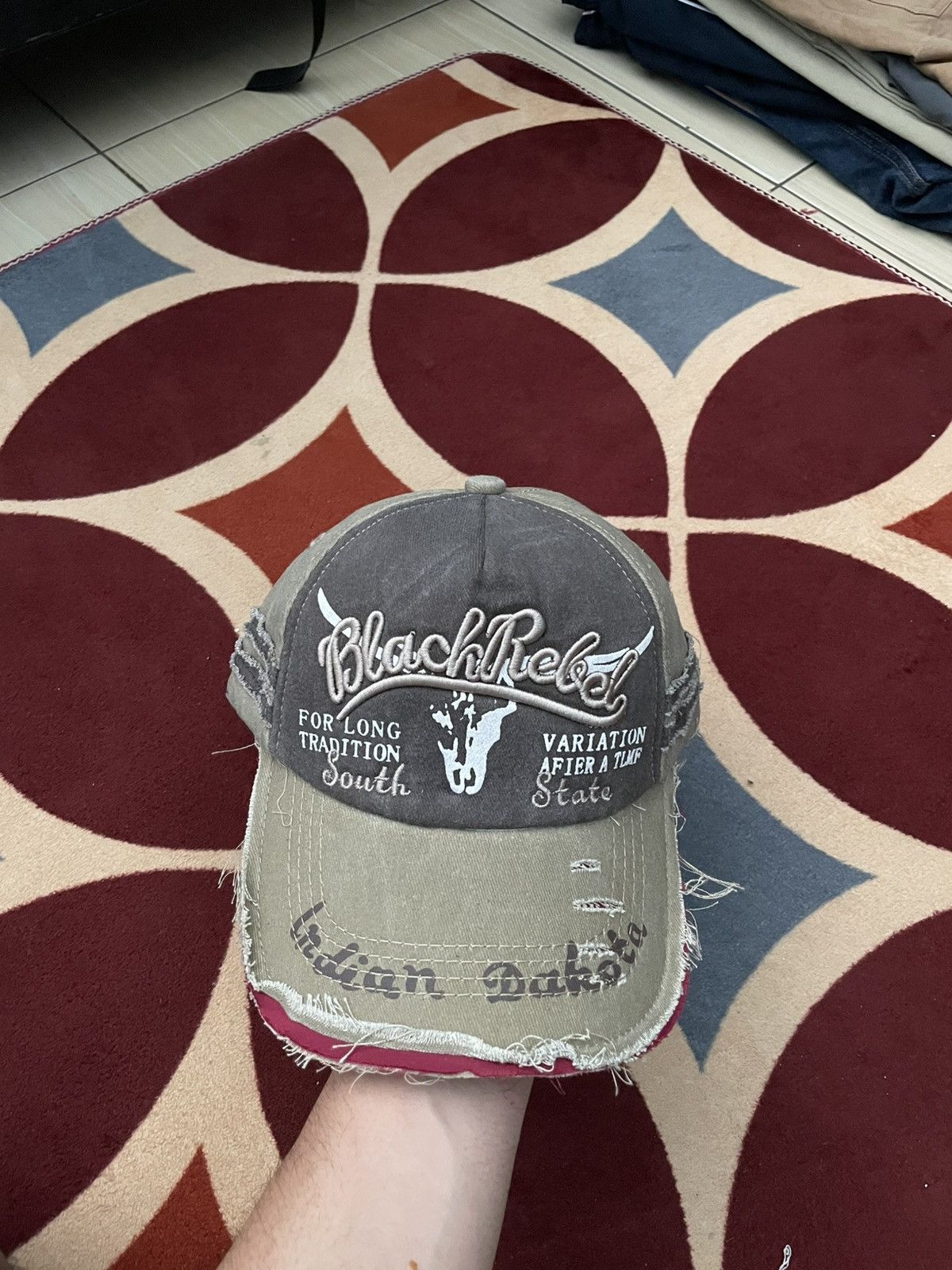 (offer) Vintage Black rebel indian dakota Distressed style