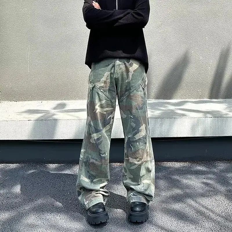 Japanese Brand Retro loose camouflage casual pocket jeans Size US 32 / EU 48 - 5 Thumbnail