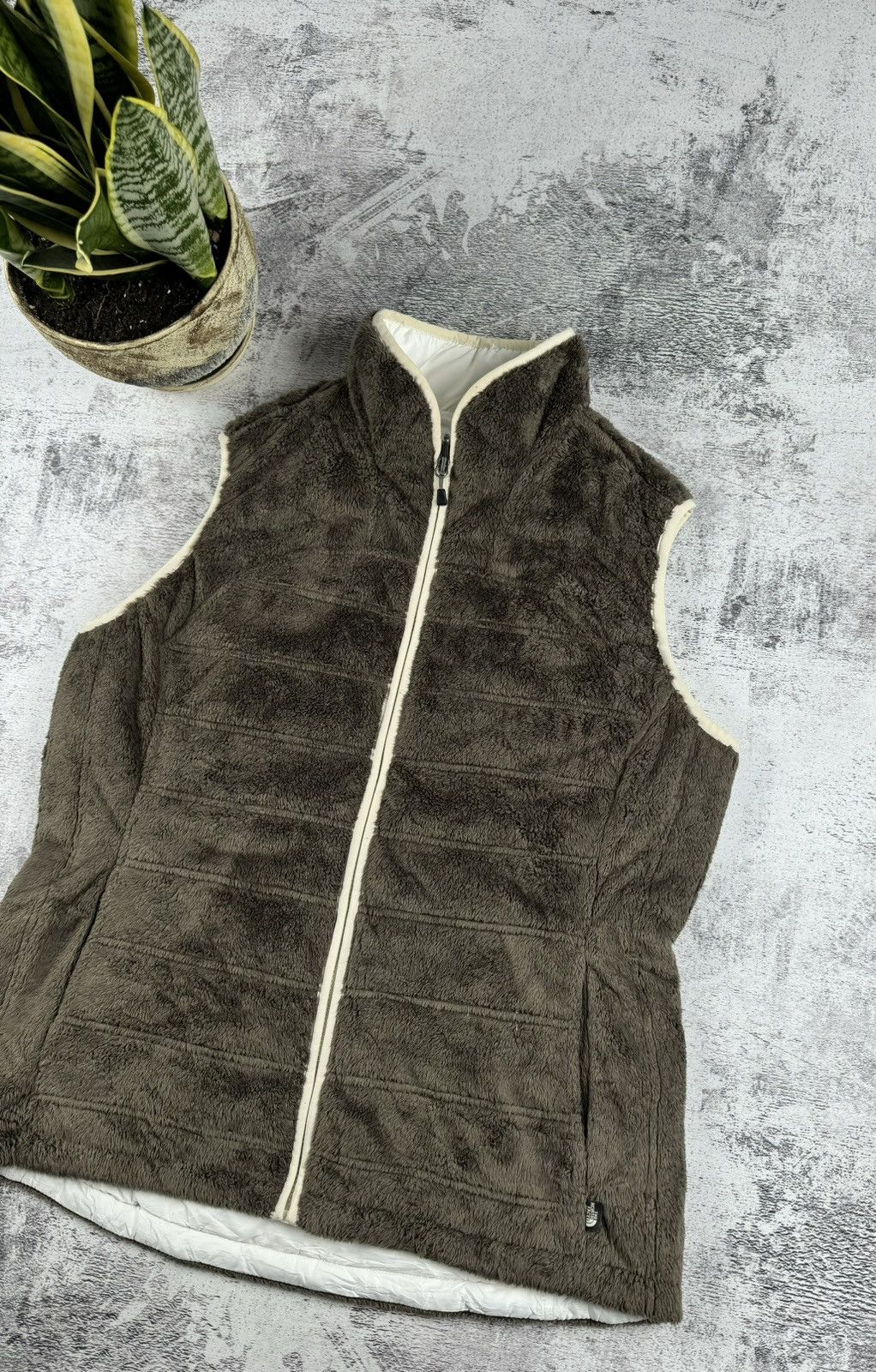 The North Face The North Face TNF 2 in 1 Brown Fleece Coat Vest Jacket Size XL / US 12-14 / IT 48-50 - 10 Thumbnail