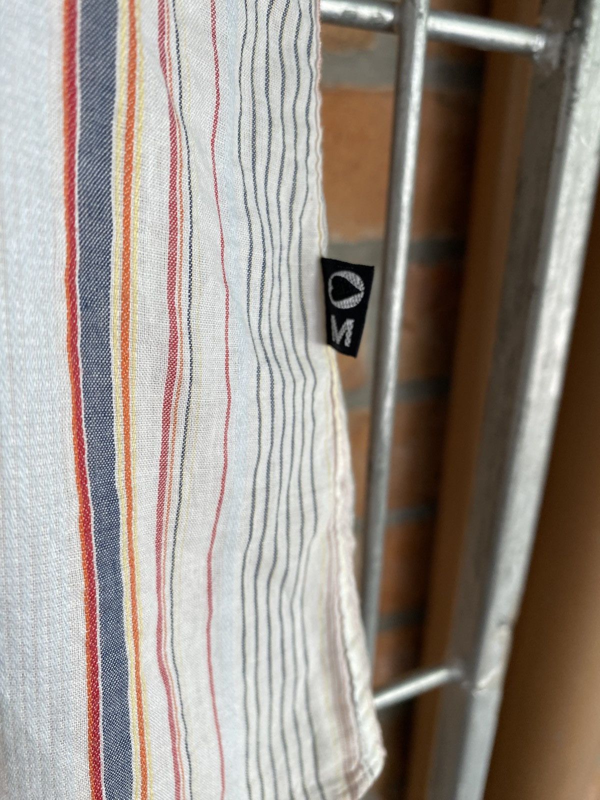 Morgan Homme MORGAN White Striped Short-Sleeve Shirt Size US M / EU 48-50 / 2 - 4 Thumbnail